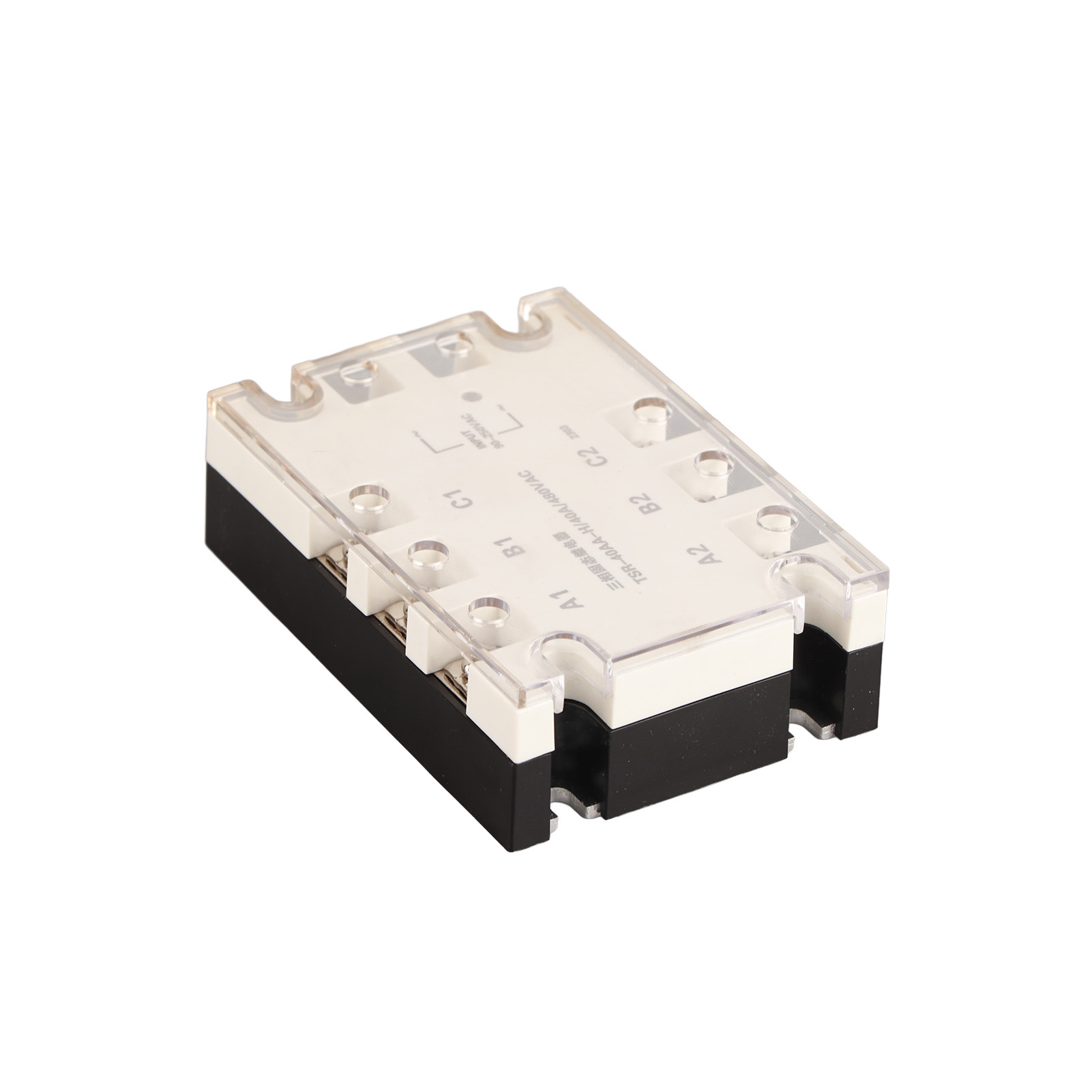 Dreiphasiges 40a-halbleiterrelais, Schnelles Geräuschloses Schalten, Ssr Ac-ac 90-250vac Bis 24-480vac, Tsr 40aa H-modul, Industrielle Anwendung.