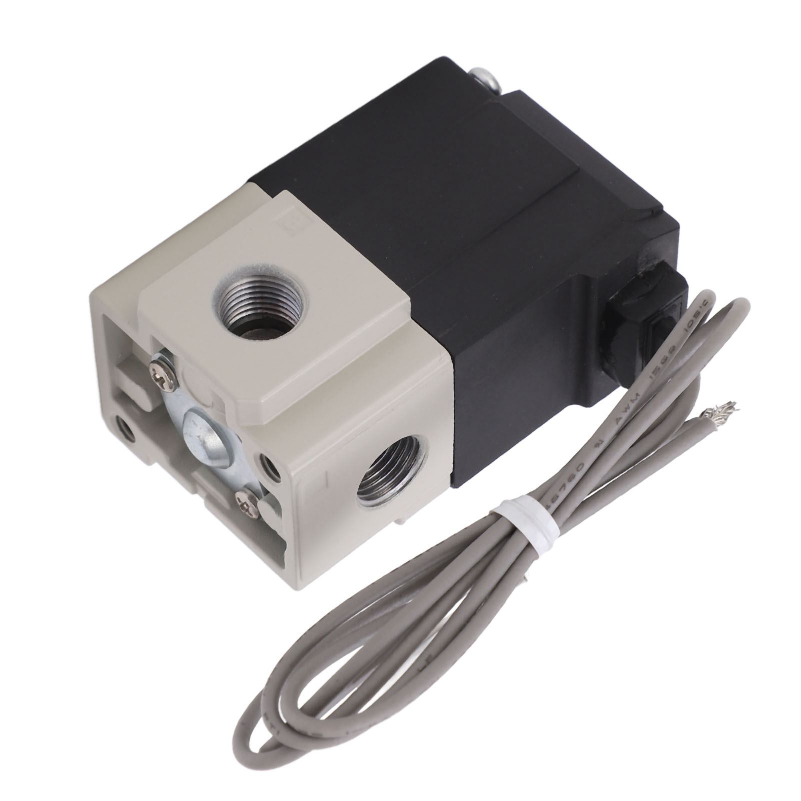 Hochfrequentes Pneumatisches 2/3-wege-magnetventil, Vakuum, Druckluft G1/8, Einlass/auslass, 12v/24v Stromversorgung, Messinggehäuse, Industrielle Anwendung.