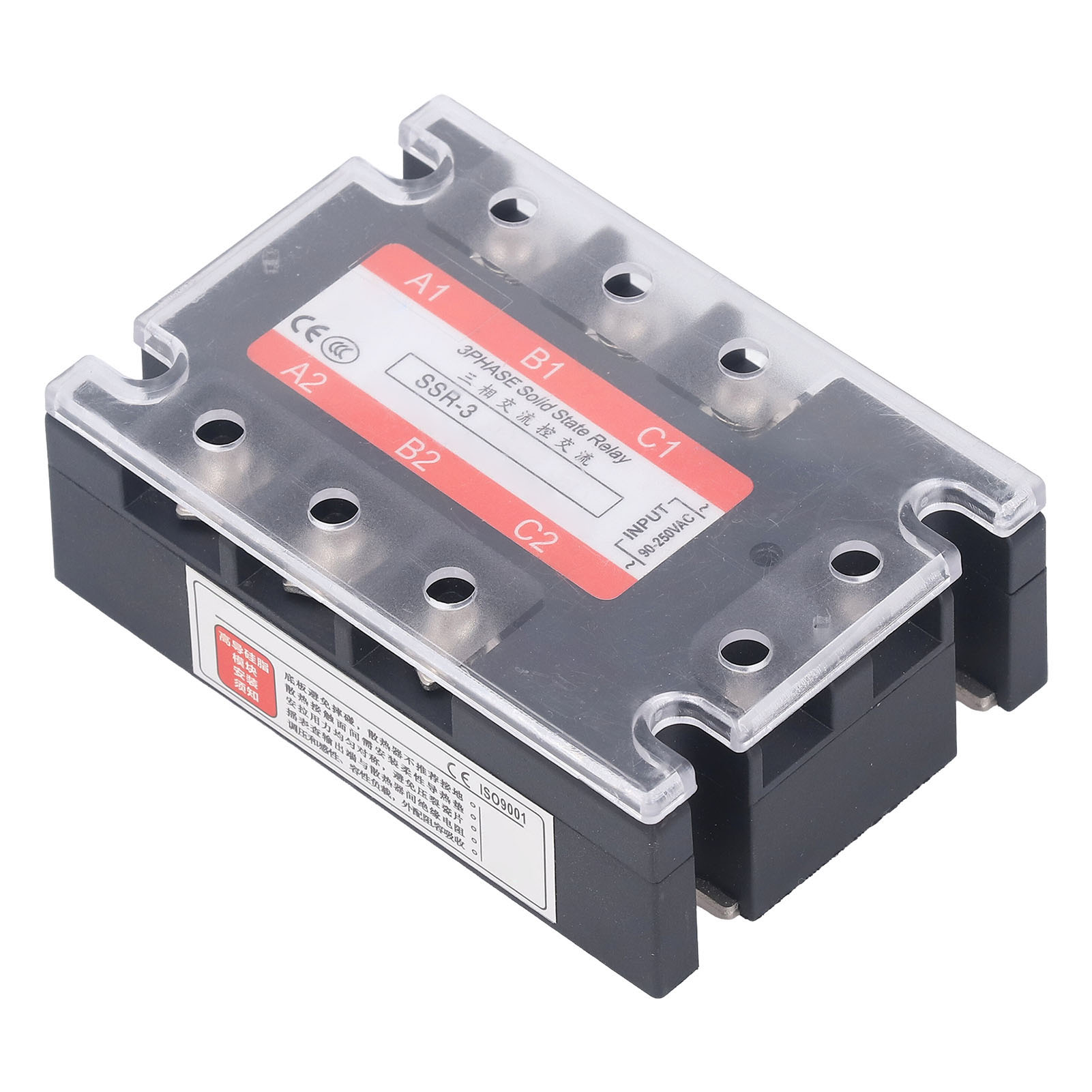 Dreiphasiges 10-a-halbleiterrelais, Led-anzeige, Flammhemmend, 480 V Wechselstrom Für Cnc-werkzeugmaschinen