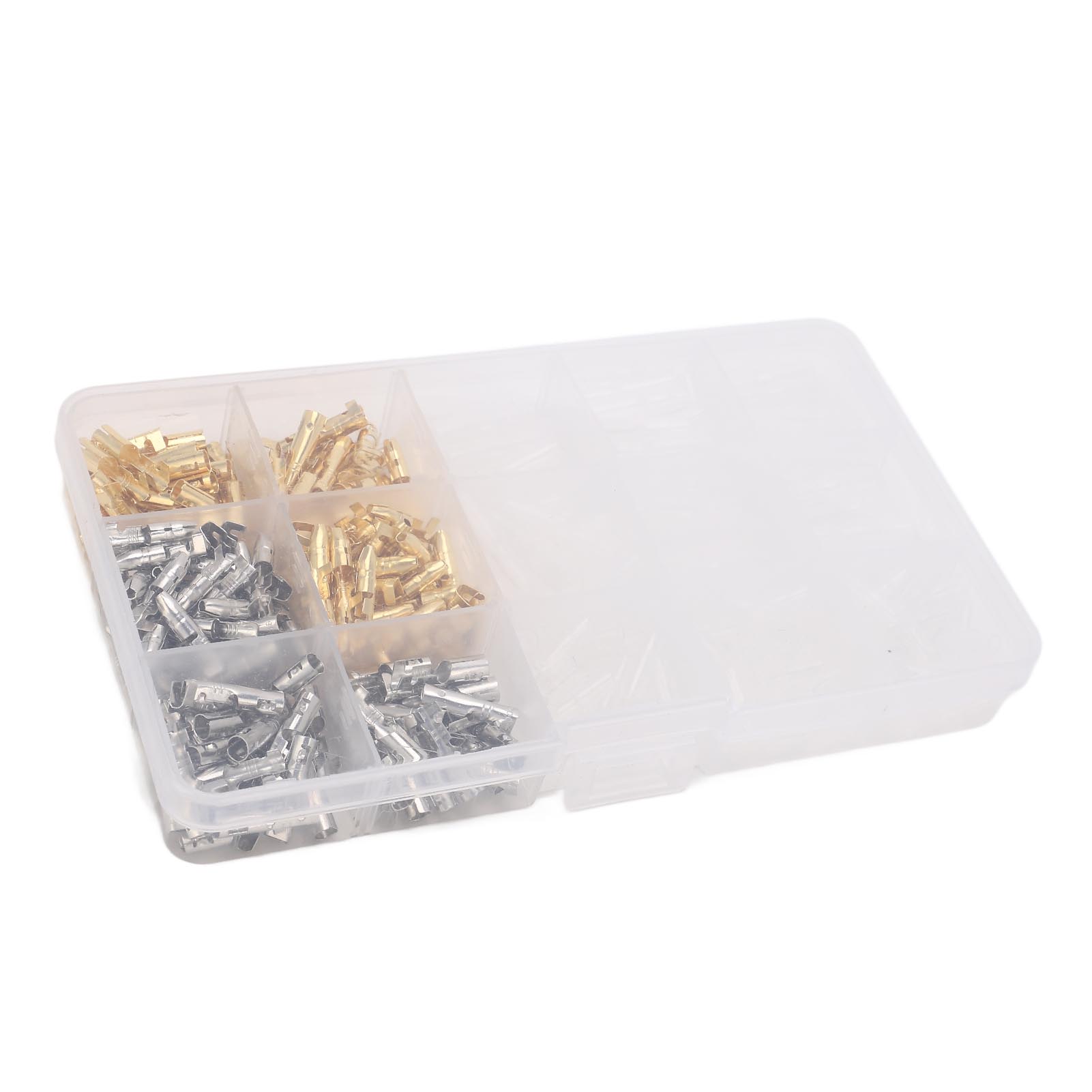 Set Mit 360 Gabelkabelschuhen (männlich/weiblich), Messing-crimpanschlüssen, Hervorragende Leitfähigkeit, Komplettes Sortiment Für Die Verkabelung.