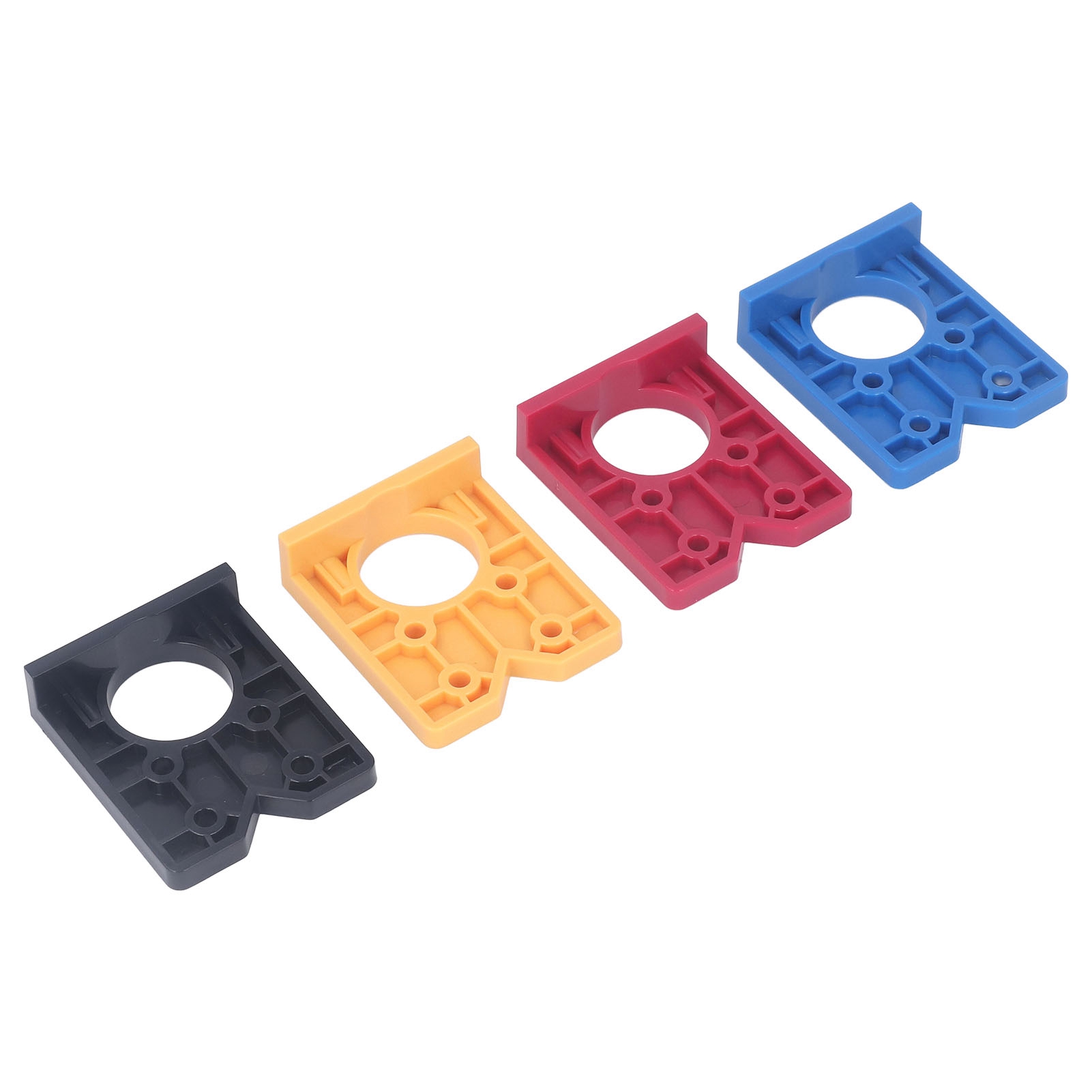 Scharnierschablonen-set In Blau, Rot, Gelb Und Schwarz, 35-mm-bohrschablone, Lochöffner Für Holz, Türen Und Schränke