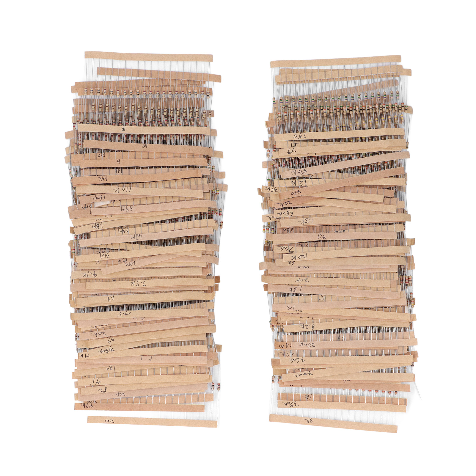 3120-teiliges Kohlewiderstandsset, 156 Werte, 1ω-10mω, 5%, 1/4w, Sortiment Für Diy-, Elektronikprojekte Und Experimente