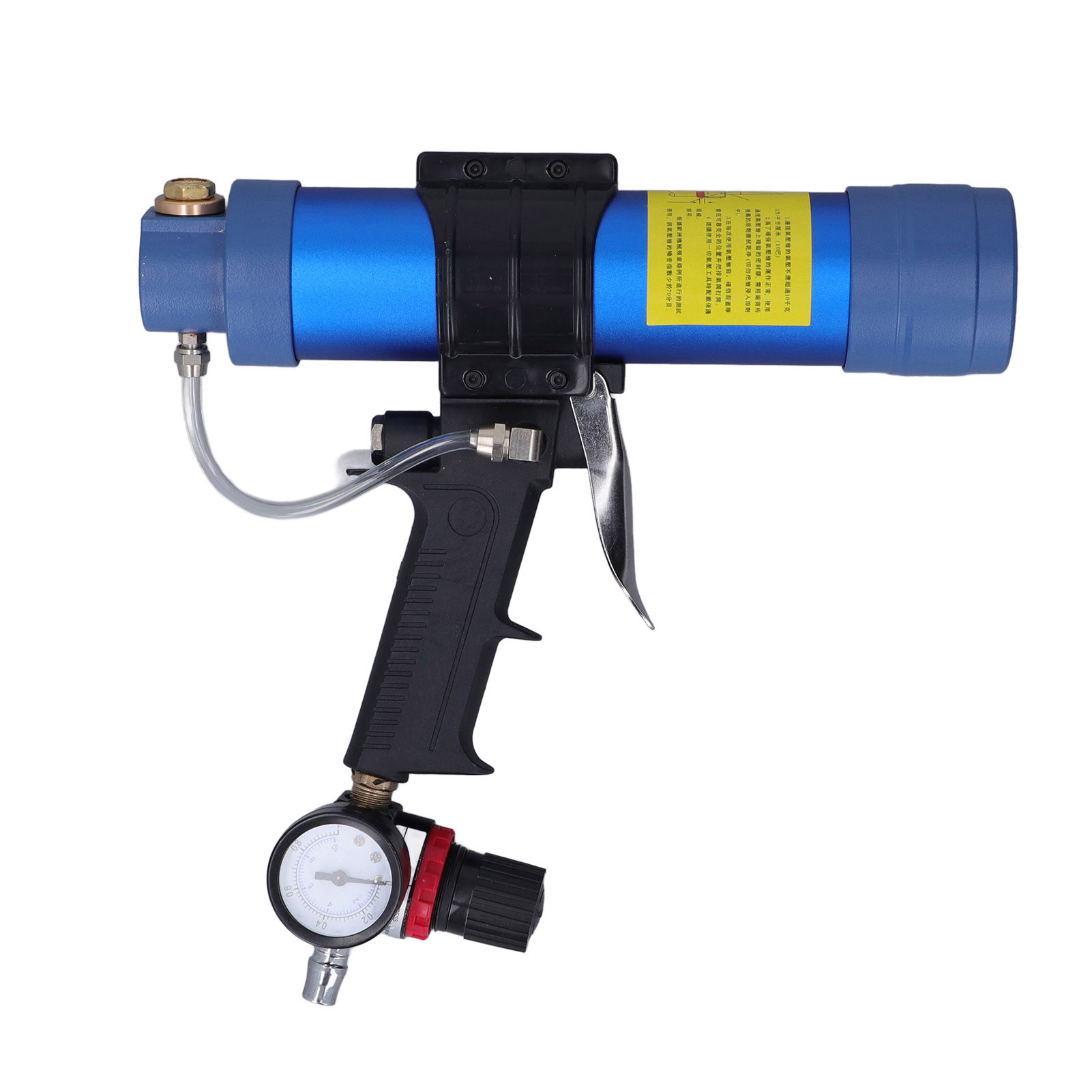 310 Ml Pneumatische Glasklebepistole (1/4 Zoll) Mit Manometer, Druckluft-versiegelungswerkzeug Für Kartuschen, Professioneller Einsatz