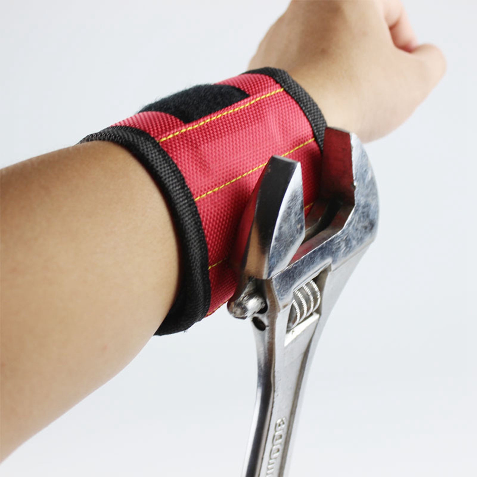 Dreireihiges Magnetarmband, Oxford-gewebe, Verstellbar, Universeller Werkzeuggürtel Für Reparatur Und Wartung