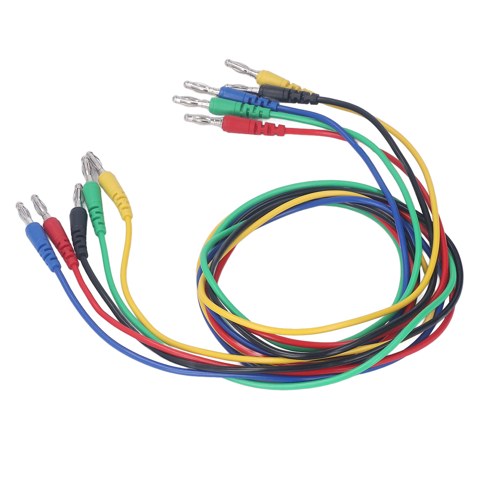 5-farbiges, 4 Mm Flexibles Magnetmessleitungsset Mit Bananenstecker, Messkabel Mit Magnetanschluss, Testset