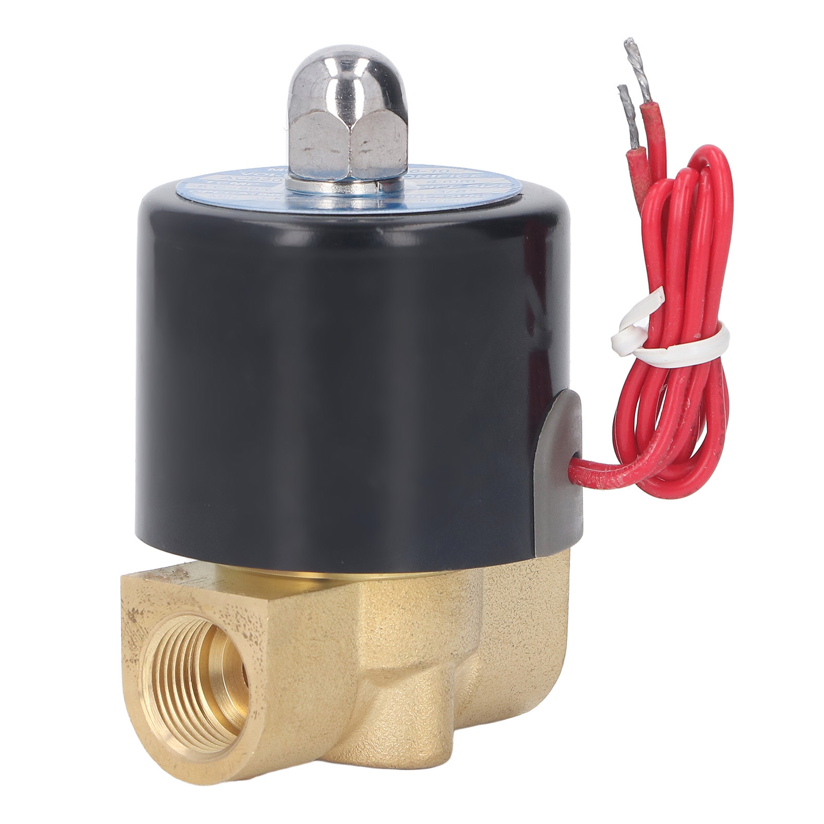 Messing-magnetventil, 1-wege, Normalerweise Geschlossen, Innengewinde, Für Wasser Und Öl, Wechselstrom 220 V, Stromversorgung.