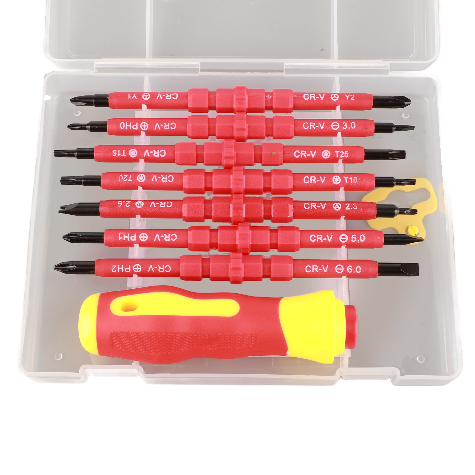 Set Mit 8 Doppelseitigen, Magnetischen, Isolierten Phillips-schraubendrehern, 8-in-1-werkzeug Für Reparatur Und Wartung.