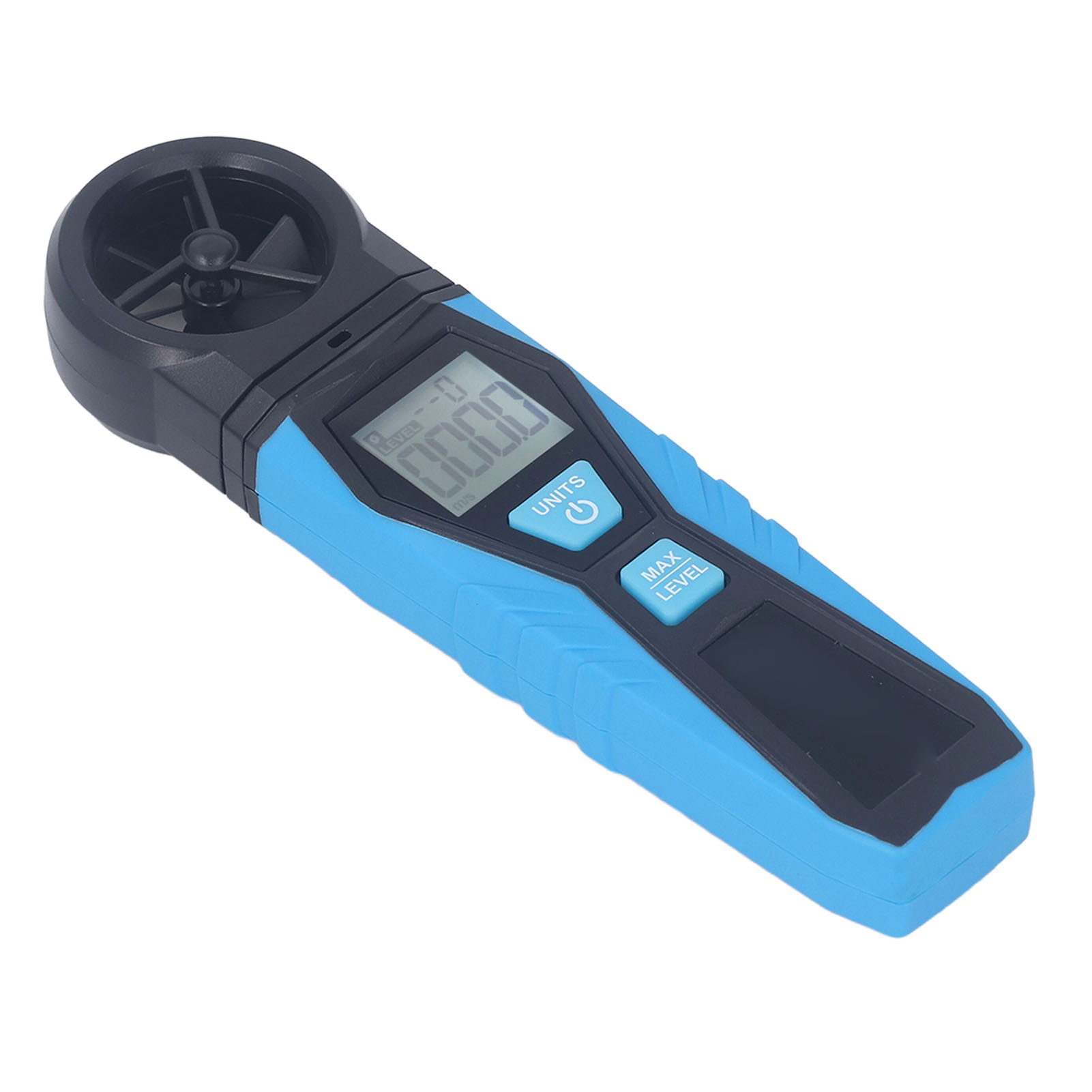 Tragbares Digitales Anemometer Mit 180°-lüfterrotation, Lcd-bildschirm Zur Anzeige Von Temperatur, Luftfeuchtigkeit Und Windgeschwindigkeit, Tragbarer Wetterdetektor.