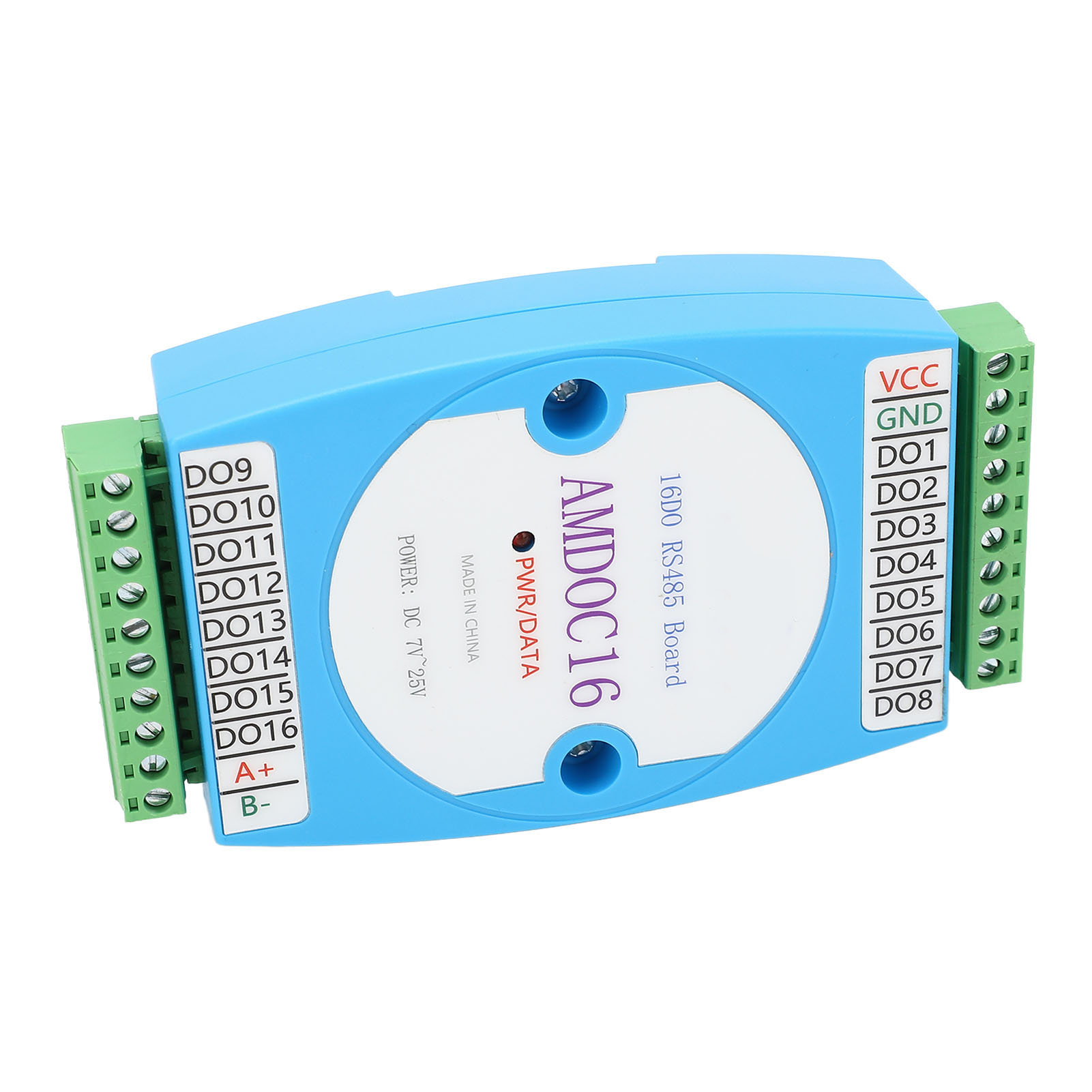 16-kanal Rs485 Modbus Digitalausgangsmodul, Isolierte Signalsteuerplatine, 7-25v Dc Stromversorgung, Industrielle Kommunikation.