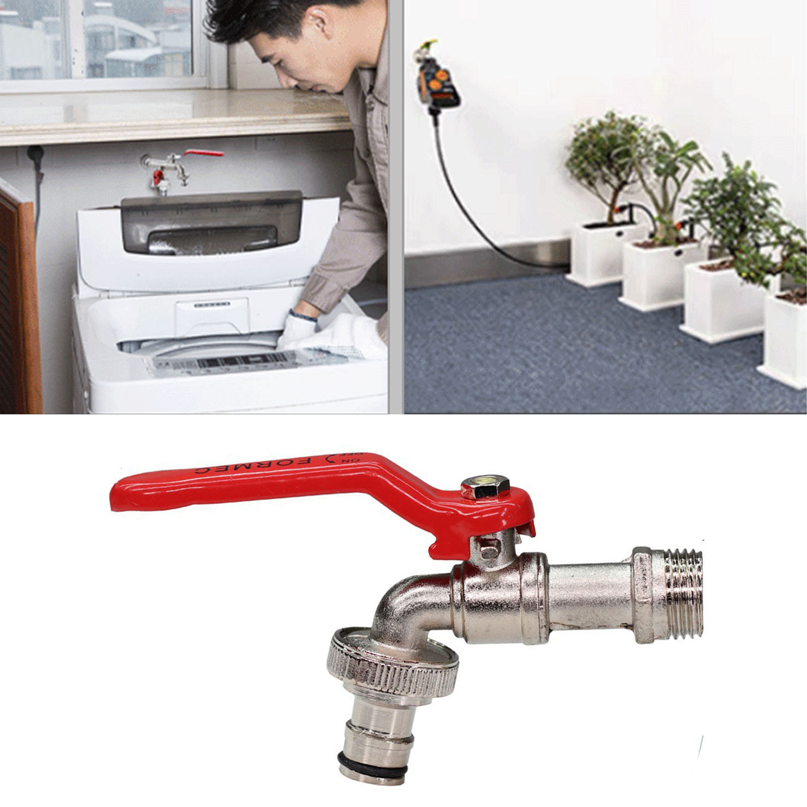 Bewässerungsdüse Aus Zinklegierung, Rostfreier Hochdruck-wasserauslasshahn Für Den Garten, Sprühdüse