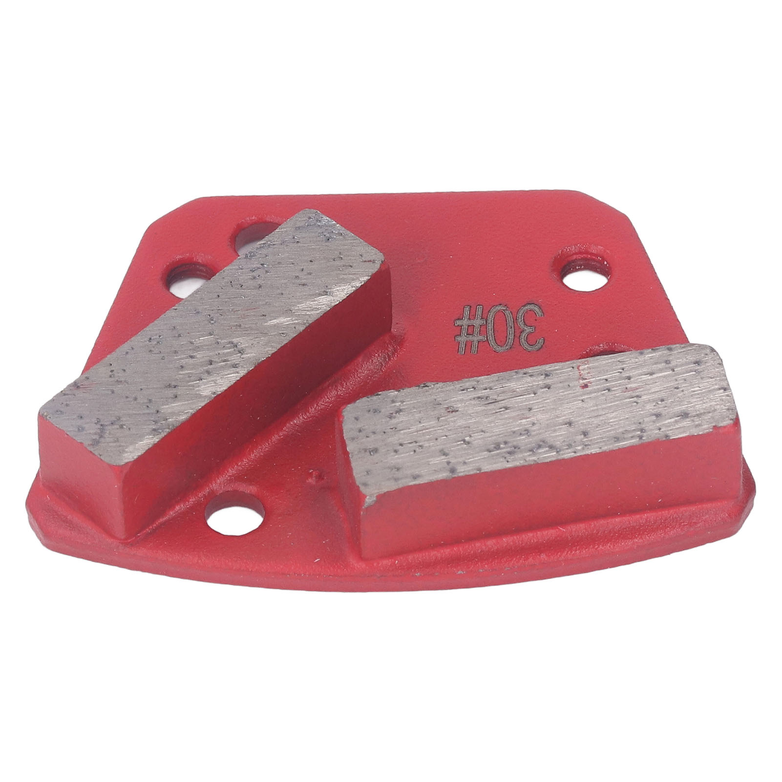 3-teilige Diamantschleifschuhe, Körnung 30, Trapezform, Betonschneidwerkzeug, 2 Lange Zähne