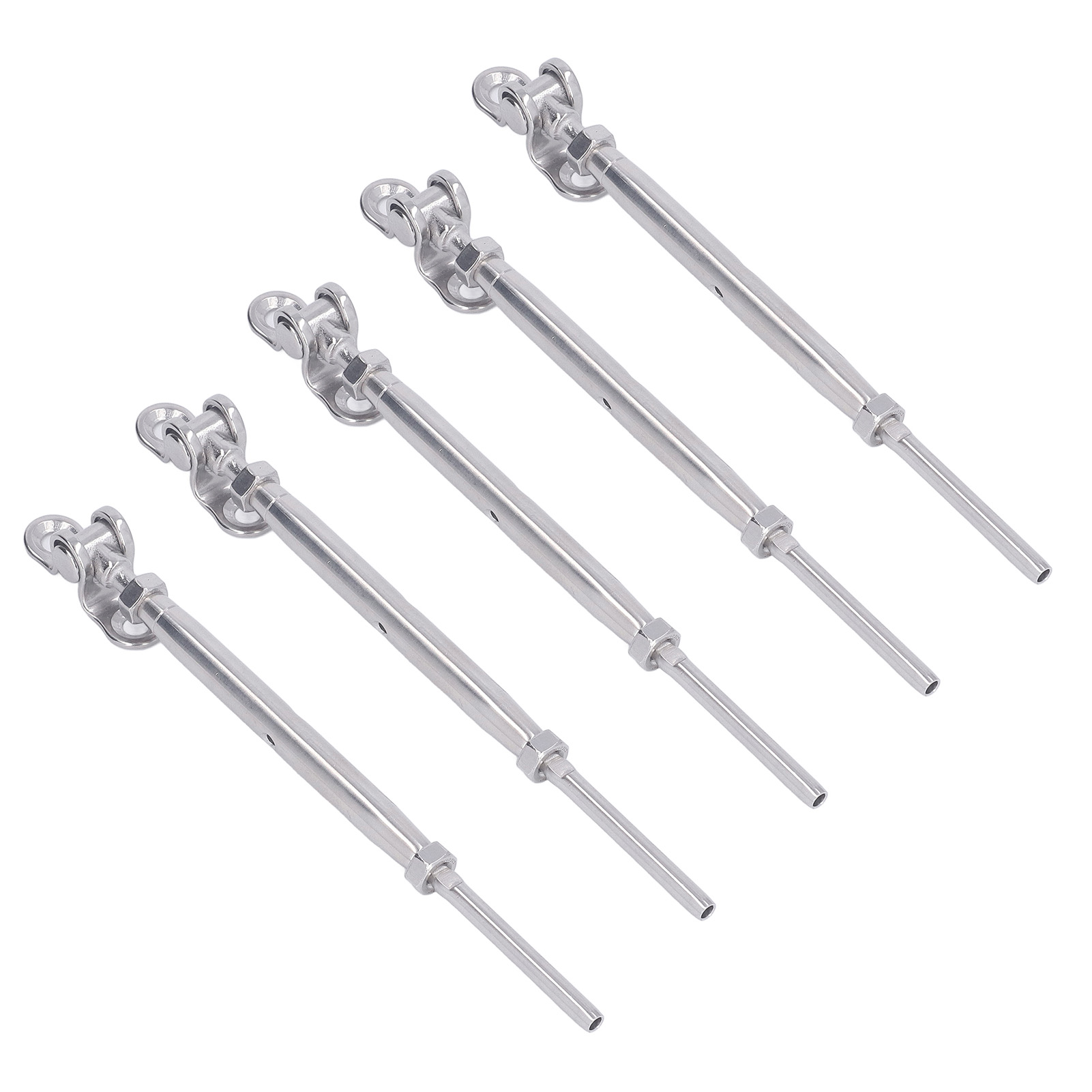 Packung Mit 5 Edelstahl-schrauben Mit 1/8 Zoll Gewinde, Hohe Präzision Für Geländerkabel, Robustes Marine-set.