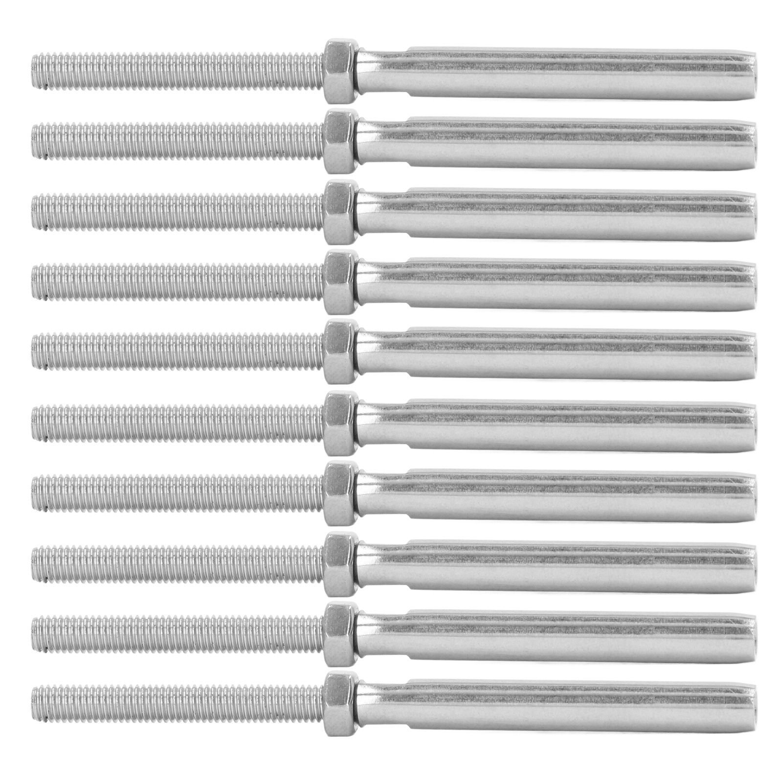 Packung Mit 10 M5 2,5 Mm Edelstahl-pressschrauben Für Kabelgeländer-befestigungsset