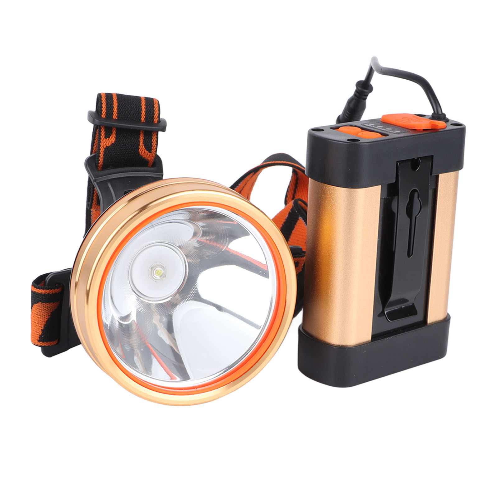 Extrem Helle Stirnlampe Mit Wiederaufladbarem 1800-mah-lithium-akku, Wasserdichter Multifunktions-scheinwerfer Für Outdoor-arbeit, Camping Und Wandern.