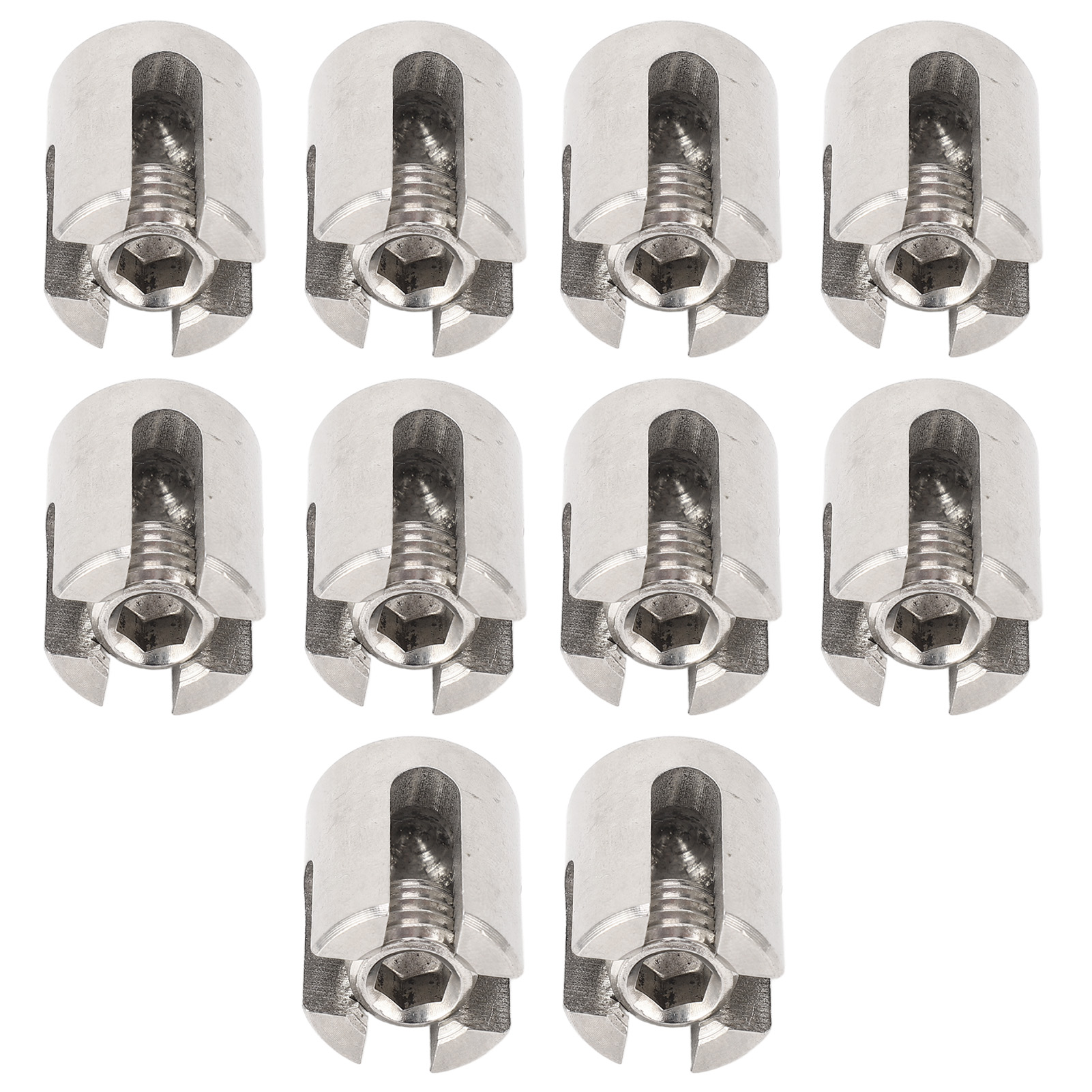 Set Mit 10 Edelstahl-kreuzkabelklemmen, Kabelklemmen Für Wandspaliere, Robustes Befestigungssystem