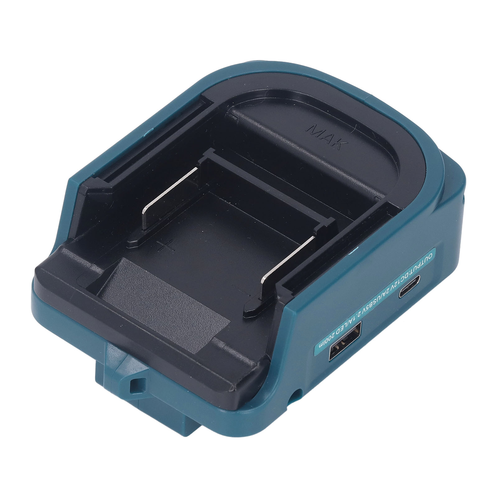 18-v-led-arbeitsleuchte Mit Lithium-akku-adapter, Dc- Und Usb-typ-c-konverter, 200 Lm, Tragbar, Bohrmaschinenkompatibel, Universalladegerät