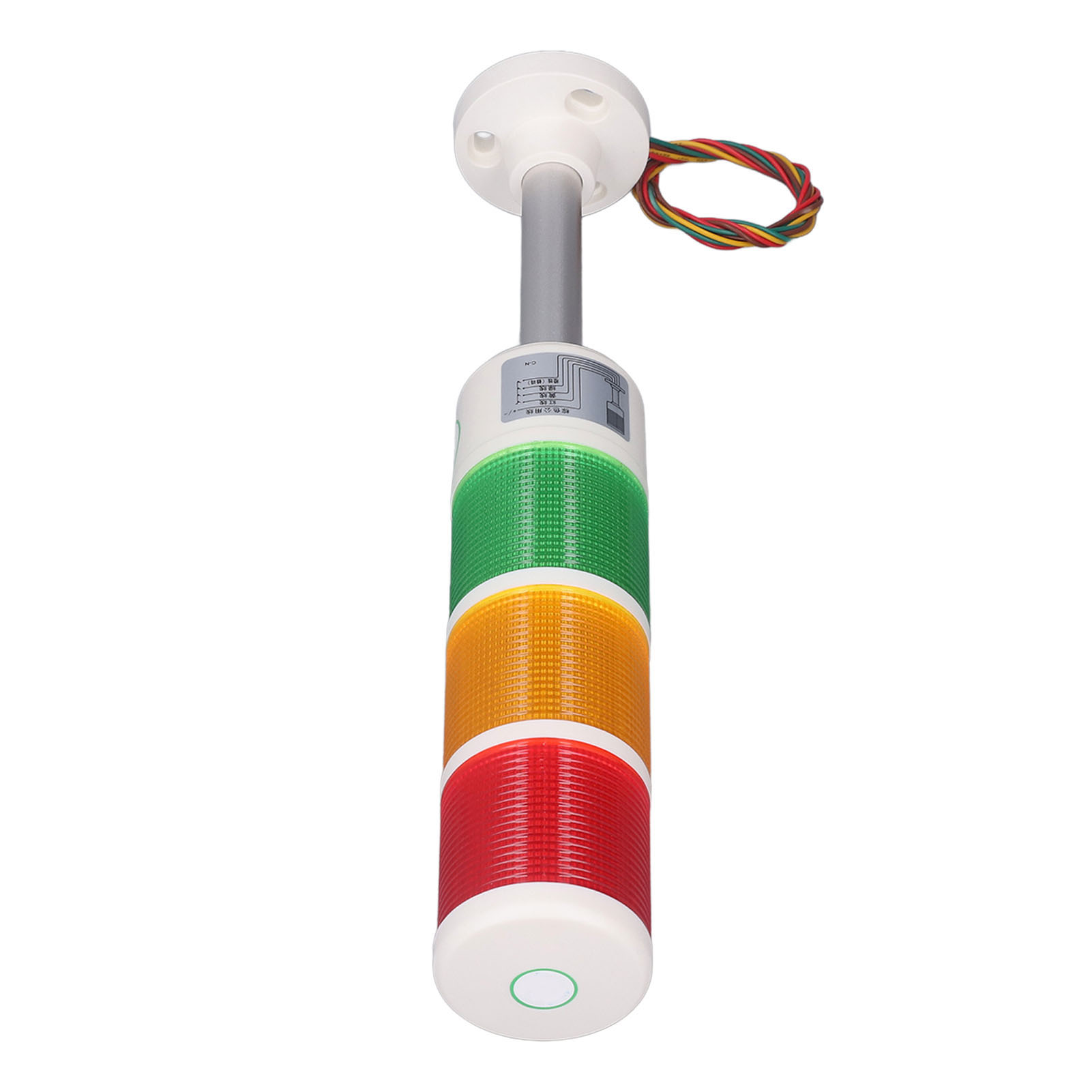 3-stufiger 24v Led-lichtmast, Industrielle Säulensignalanlage Mit Kontrollleuchte, Flackerfreie Rundumleuchte, Maschinenkontrollleuchte, Stapelbare Warnleuchte.