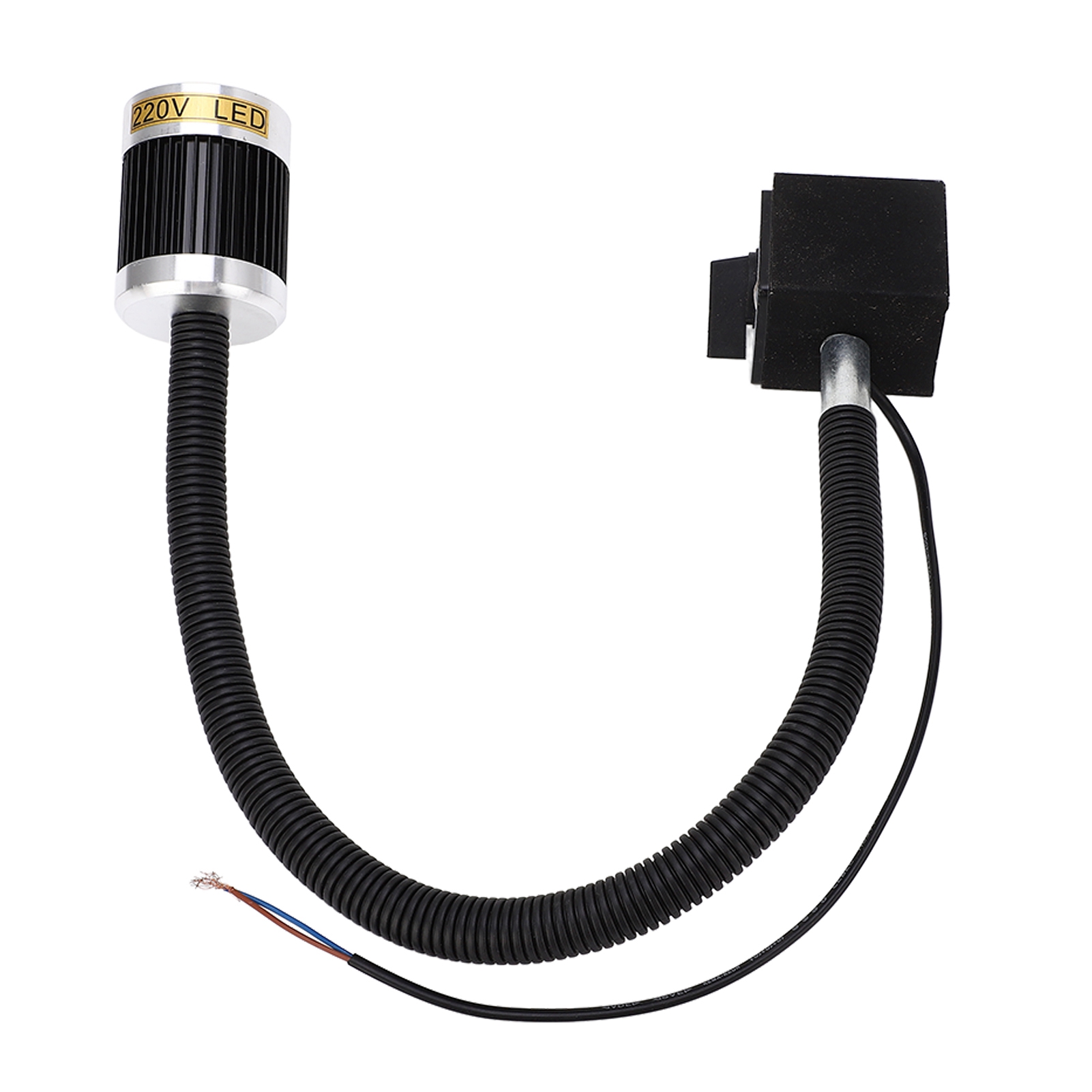 Led-werkzeugmaschinenleuchte, Flexibler Schwanenhals, Magnetfuß, Helles, Warmweißes Licht, Cnc-drehmaschinenleuchte, 220 V Ac, 3 W
