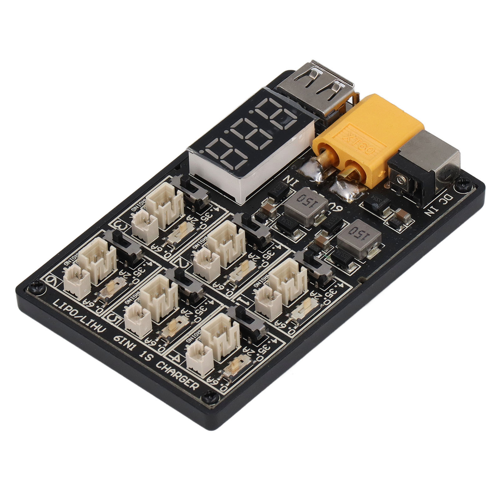 1s 6-in-1 Lipo-akkuladegerät, Hocheffiziente Ausgleichsplatte Für Schnelles Laden, Rc-zubehör