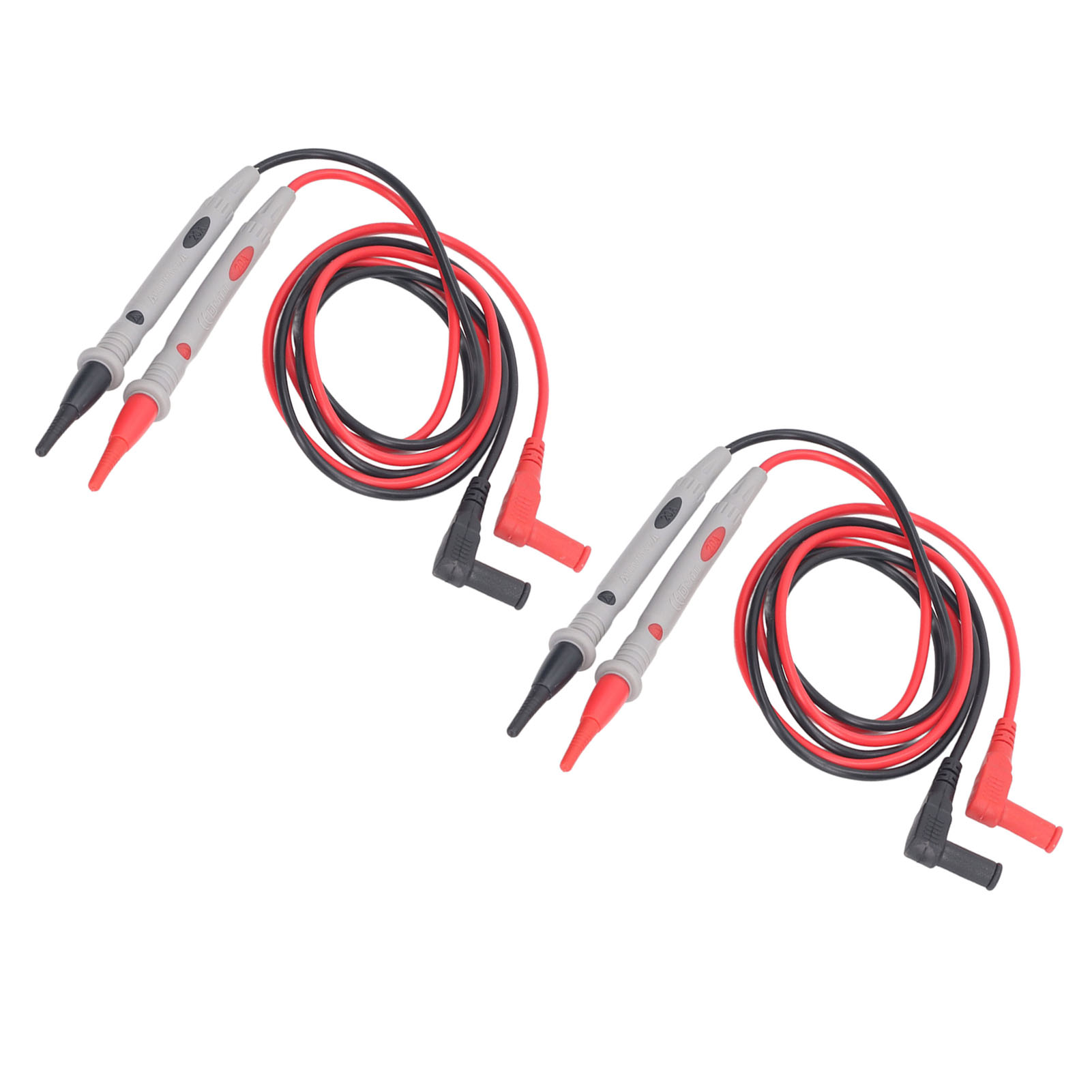 Set Mit 2 Multimeter-messleitungen, Silikon-prüfspitzen, 1000v 20a Universal-elektrokabelset