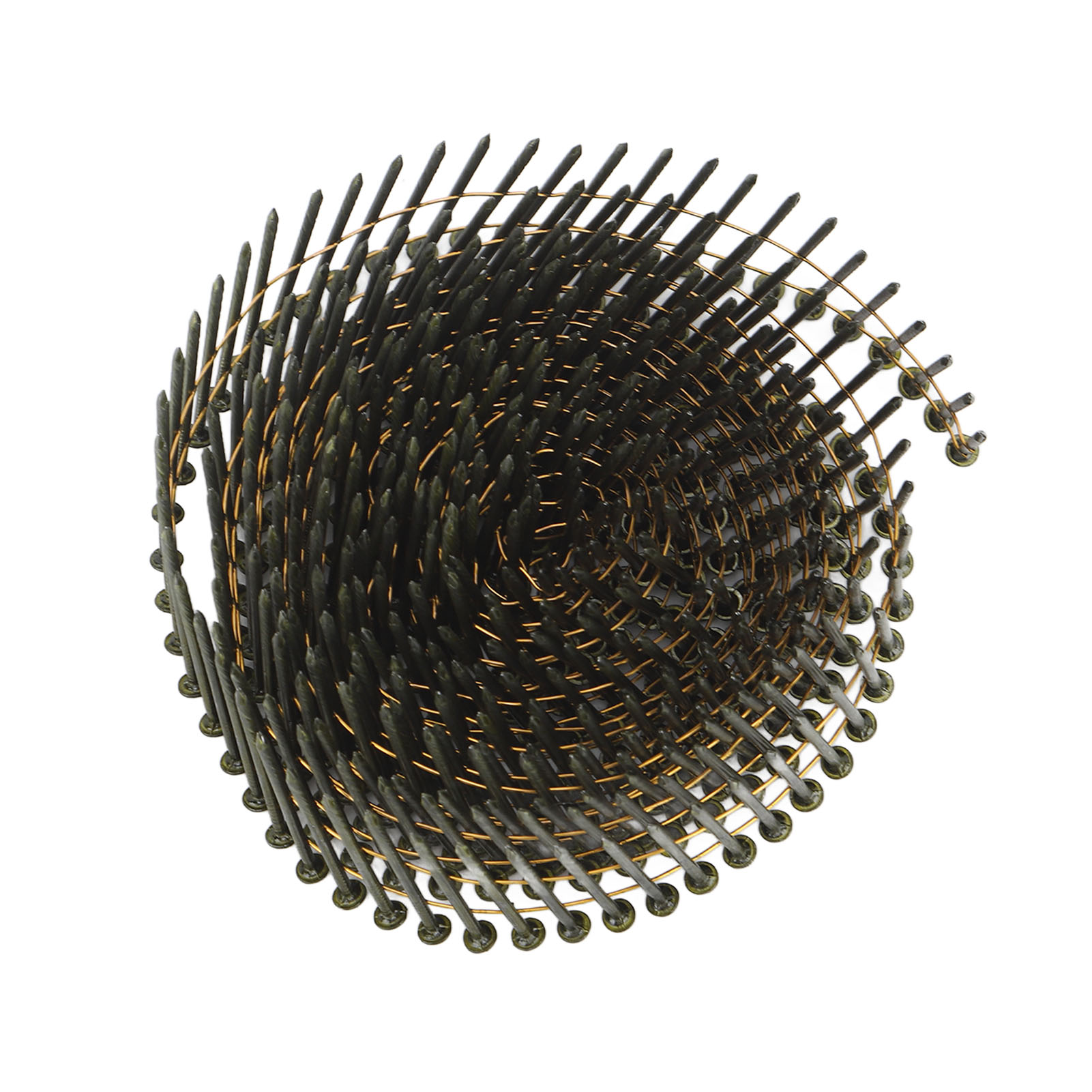 Stahl-dachnägel, 40 Rollen À 16000 Nägel, 15° Rundkopf, Ringe, 2,1 X 38 Mm, Für Verkleidungen Und Dächer.