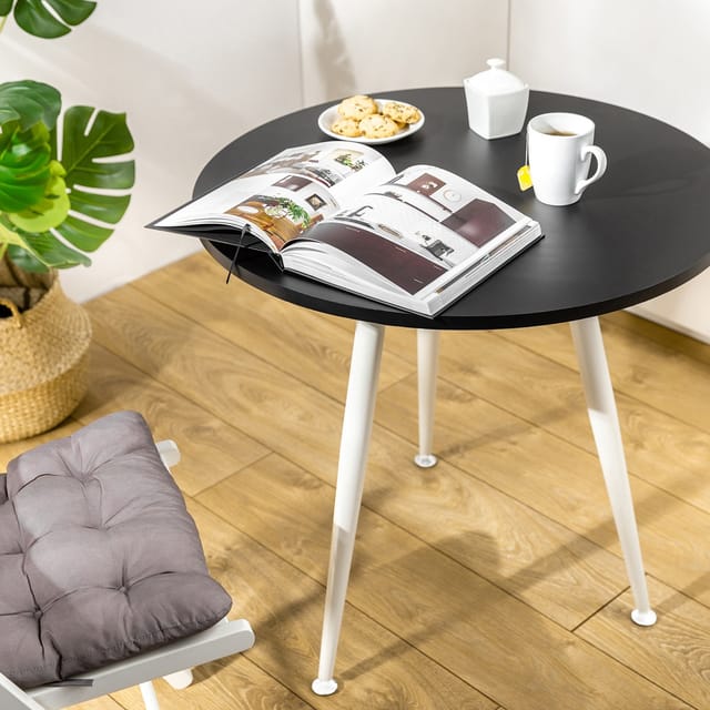 Ms Beschläge - Tischbein Möbelbei abklappbar Tischfuss 710mm Höhe Tischstempel Möbelfuss Metall Weiß