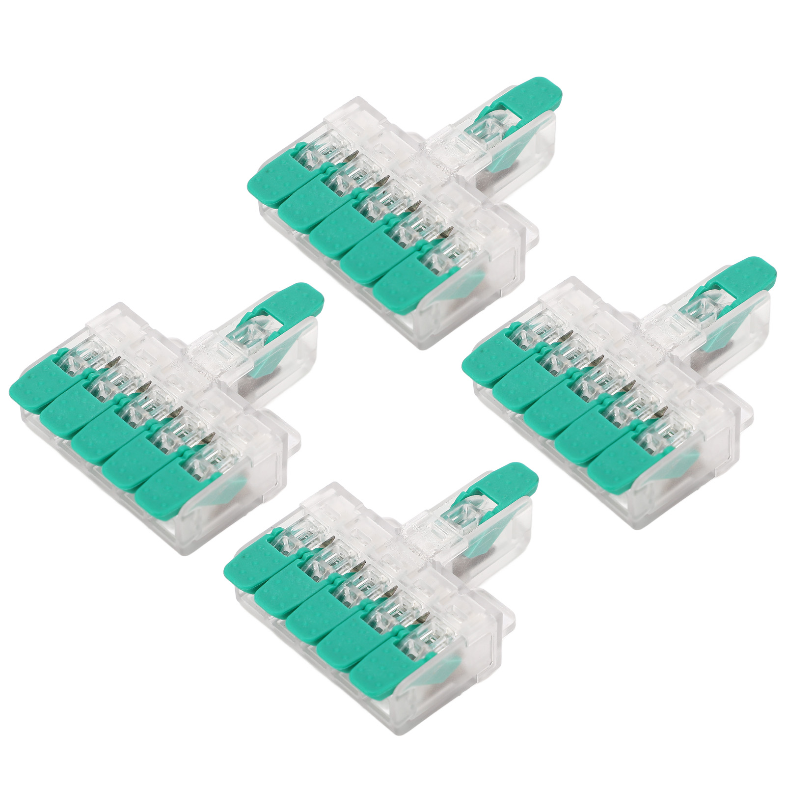 10-teiliger Elektrischer Steckverbinder, 1 Eingang, 5 Ausgänge, Schnellverbinder, 41 A, 450 V, Drahtverbinder Für Elektrische Verbindungen