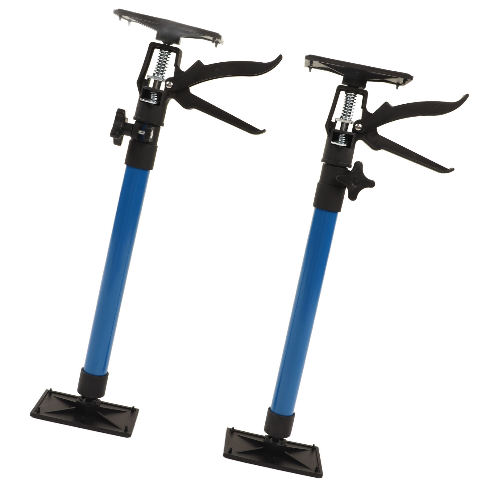 Set Mit 2 Ausziehbaren Schrankstützstangen (50–115 Cm) Mit 4 Platten, Teleskop-aufbewahrungsschiene Für Regalböden, Verstellbarer Befestigungspfosten
