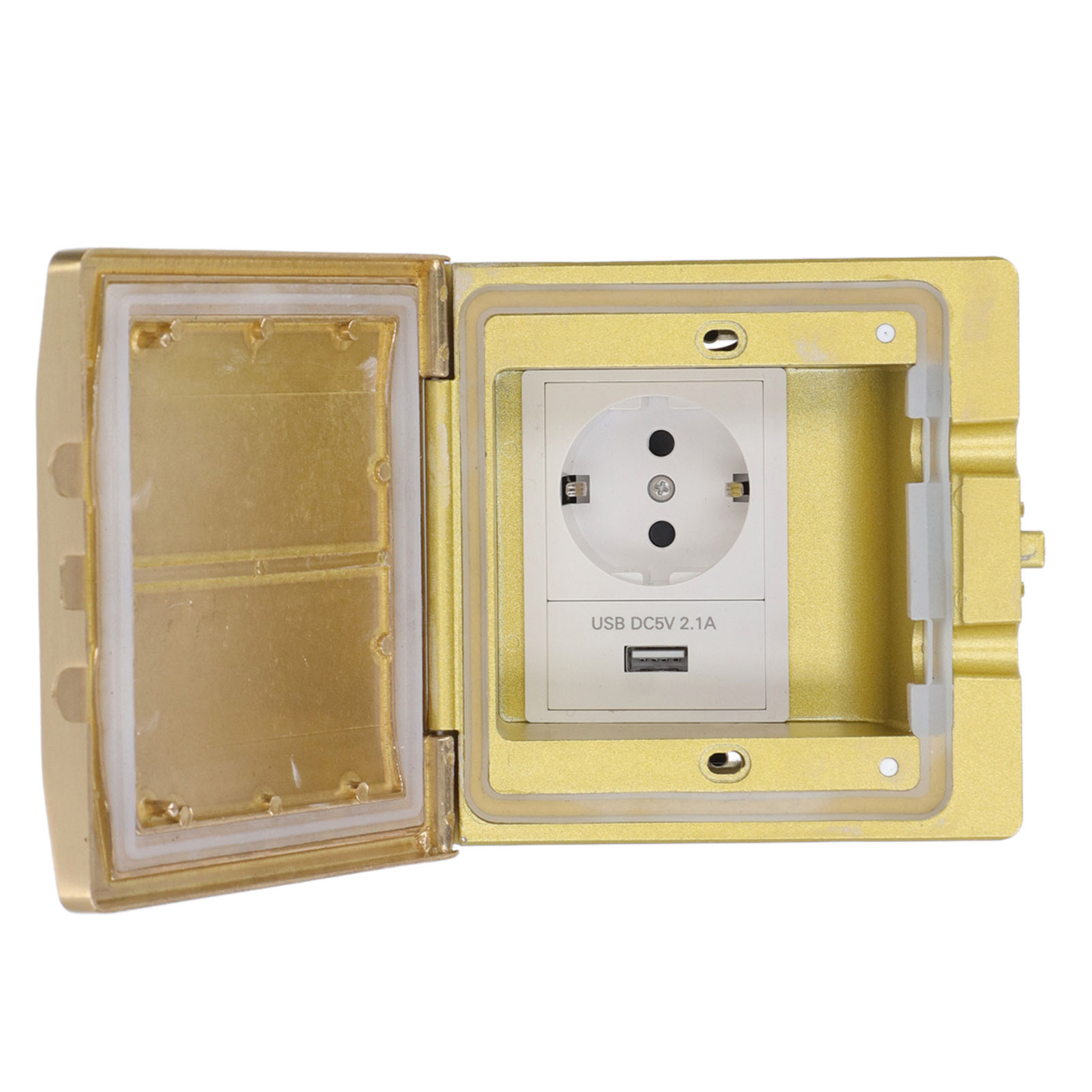 Bodeneinbau-usb-steckdose, Wasser- Und Staubdicht, Ausziehbarer Wandsockel, Eu-standard 250 V, Integrierte Installation