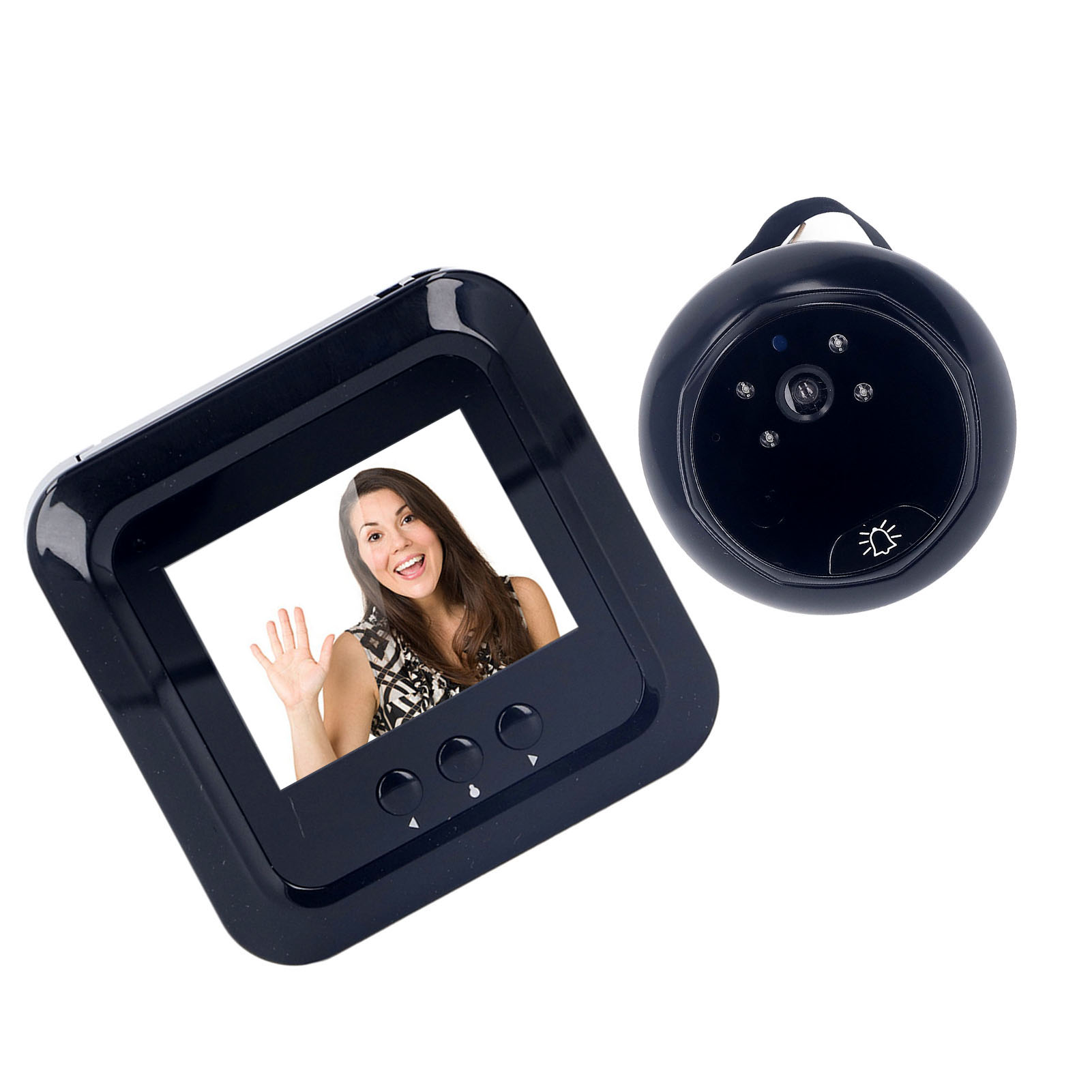 Digitale Optische Türspionkamera (0,3 Mp), 2,4-zoll-türkamera, 120°-weitwinkel, Hd-viewer Für Zuhause Und Studio