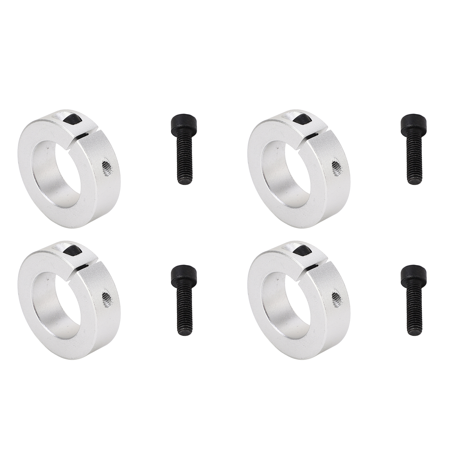 4-teiliger Sicherungsring Für Geteilte Wellen, 25 Mm Bohrung, Klemme Aus Aluminiumlegierung, Schraubklemmensatz Für 1-zoll-welle