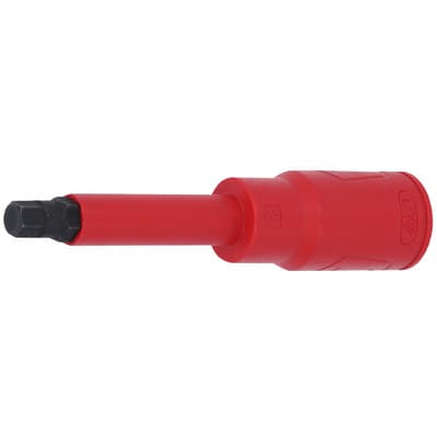 1/2' Bit-Stecknuss mit Schutzisolierung für Innensechskant-Schrauben, lang, 4mm