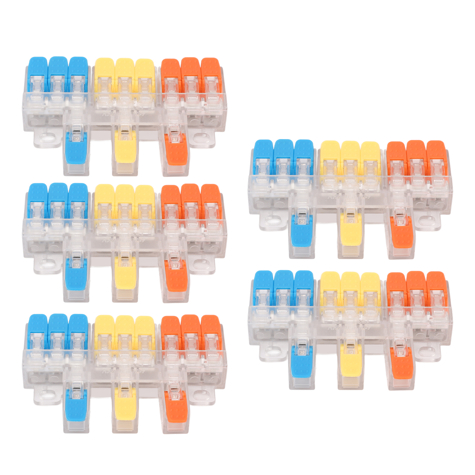5-teiliger Hebelkabelverbinder, 3- Bis 9-adriger Schnellanschluss-klemmenblock, 41-a-450-v-leiterblock, Elektrisches Verbindungsset