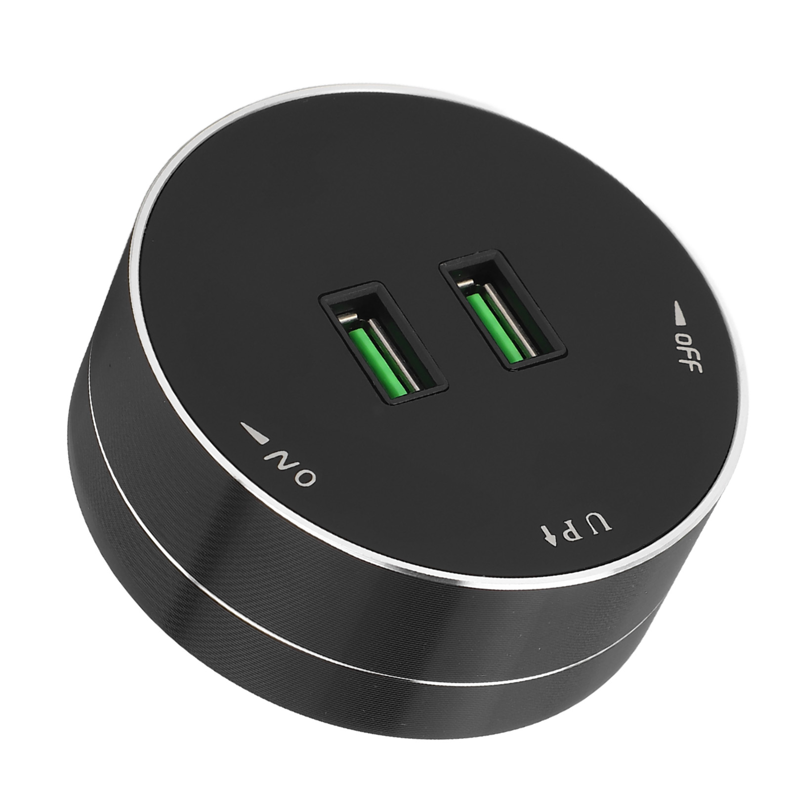 Runde Kabellose Dual-usb-steckdosenleiste Mit Kontrollleuchte, 110–250 V Steckdose