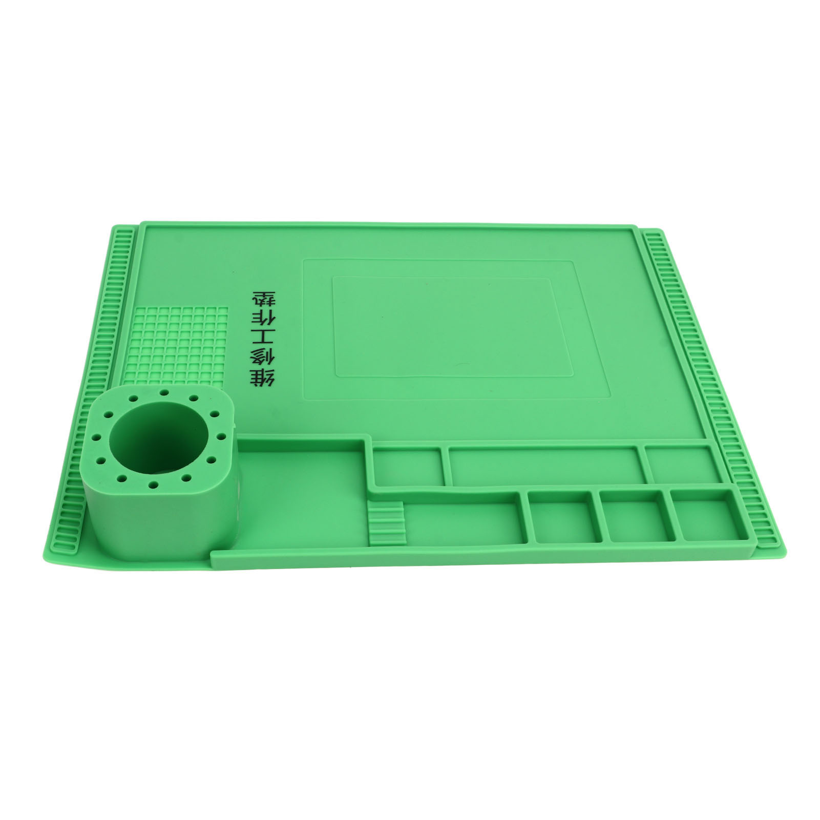 40x30cm Grüne, Hitzebeständige Silikon-arbeitsmatte, Hochtemperaturbeständig, Wärmeisolierend, Schutz Für Elektronikreparaturen, Rutschfeste Oberfläche.