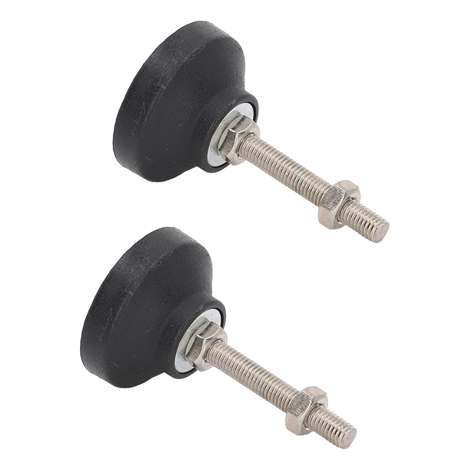 Set Mit 2 Verstellbaren M8-möbelfüßen, Drehbaren Nivellierfüßen (50 Mm Durchmesser), 50-mm-verstellschrauben Für Tisch Und Stuhl