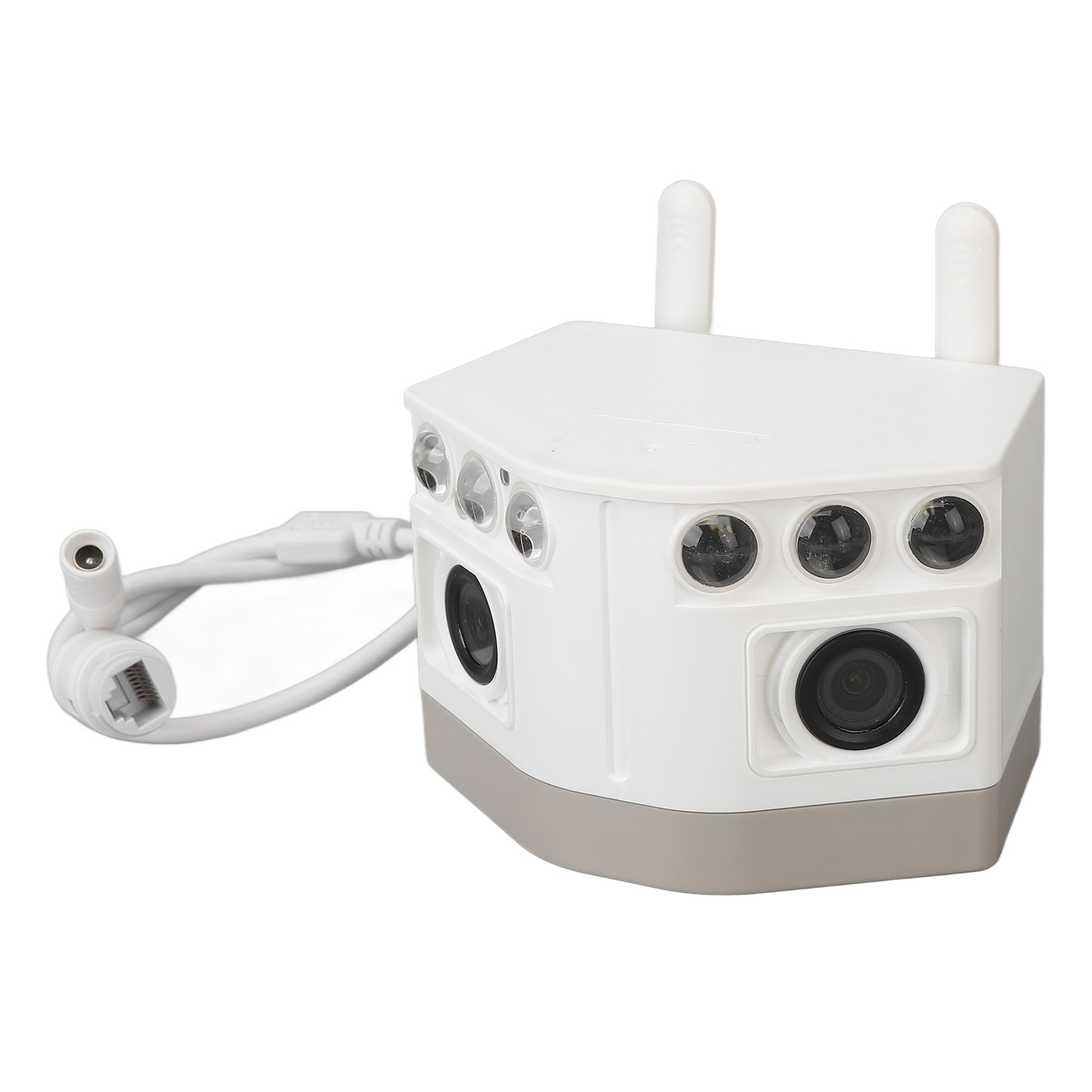 Überwachungskamera Für Den Innenbereich Mit Nachtsicht, Bewegungserkennung, Zwei-wege-audio, 180°-ultraweitwinkel, Alarm, 110–240 V, Eu-stecker Für Zuhause