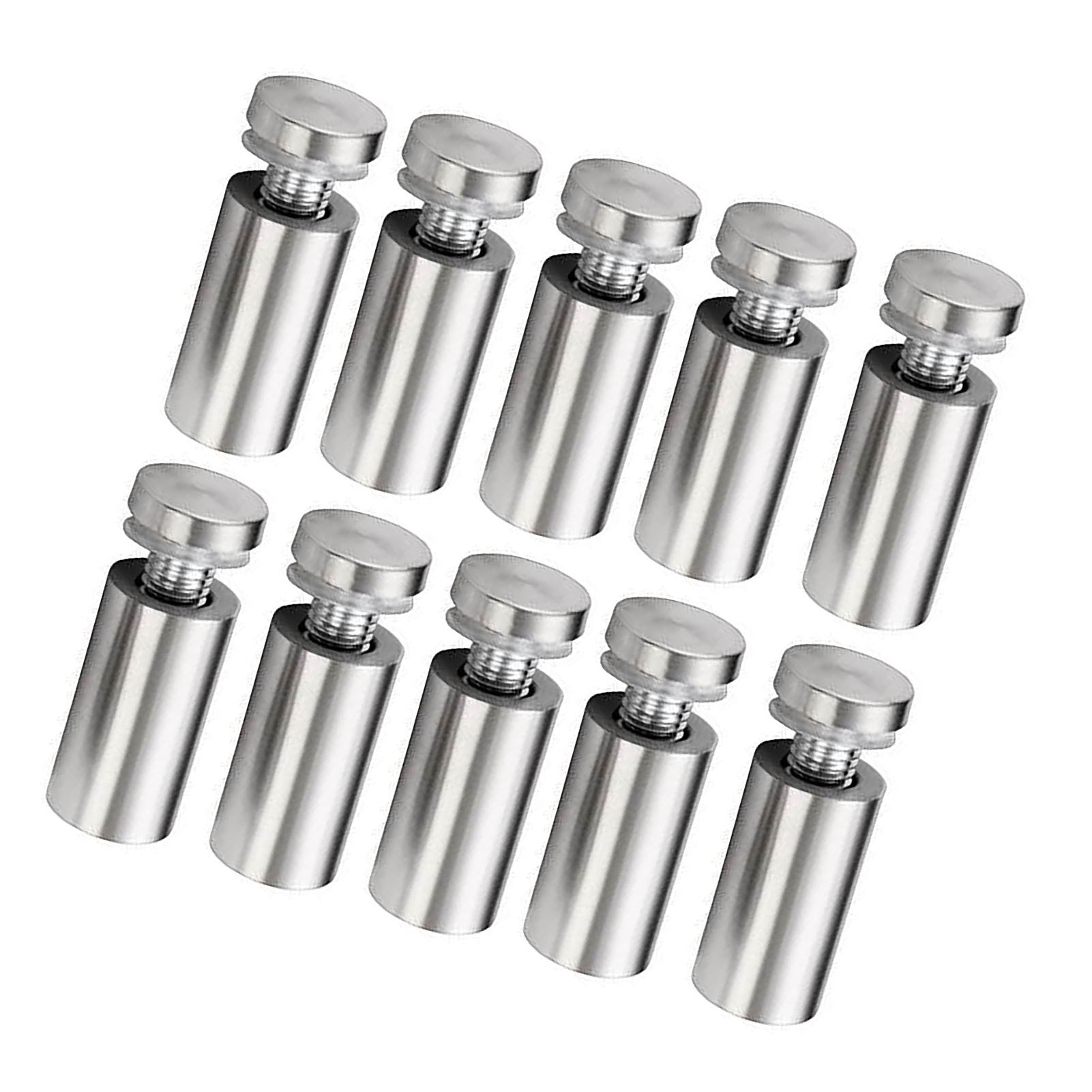 Packung Mit 10 Edelstahl-wandabstandsschrauben, Rostbeständig, Zur Befestigung Von Schildern Und Bildern, Galeriehalterung, Montageschrauben.