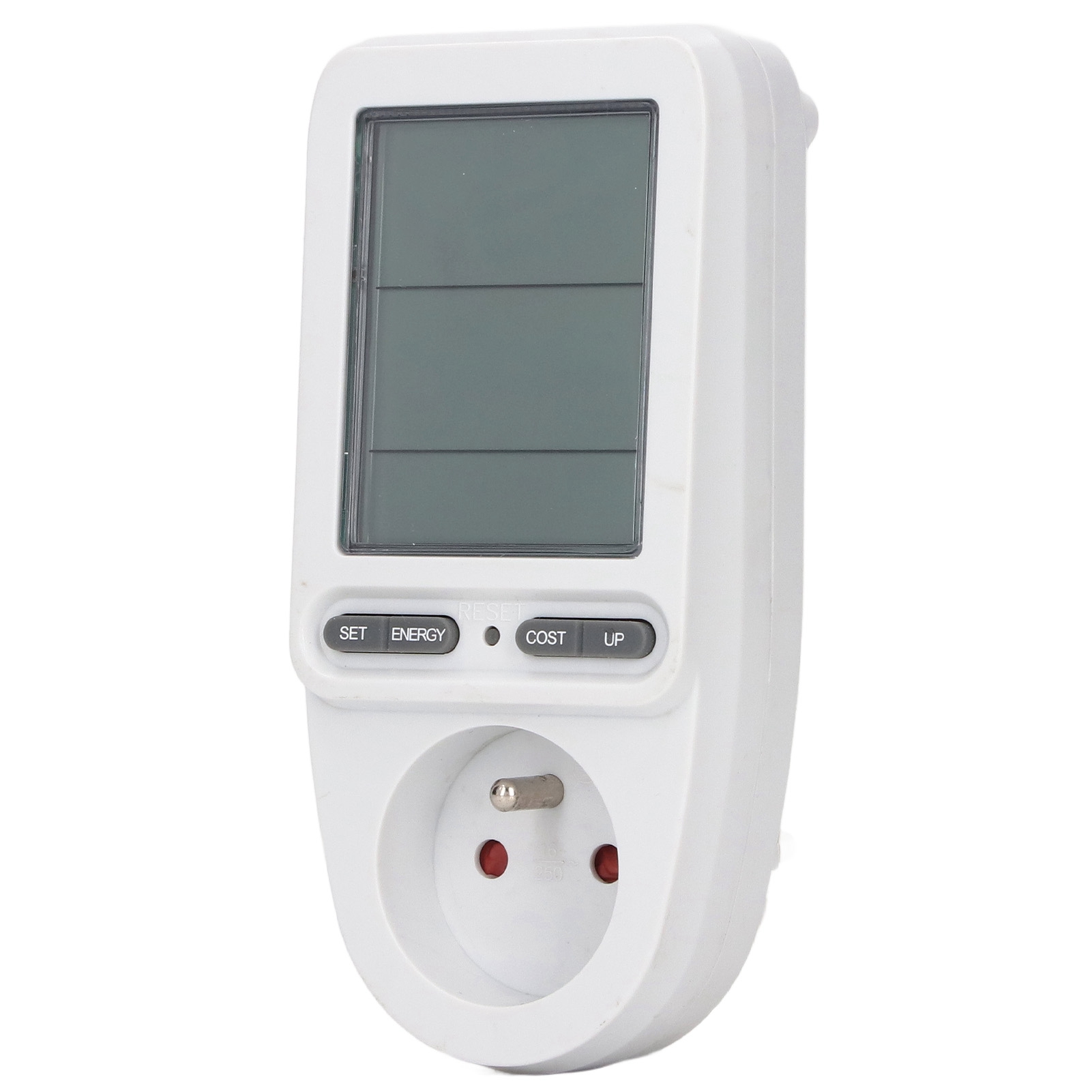 Intelligente, Vernetzte Steckdose Mit Digitalanzeige, Wattmeter-verbrauchsanzeige, 230-v-stecker (französischer Standard), Heimenergiezähler, Programmierbare Steckdose.