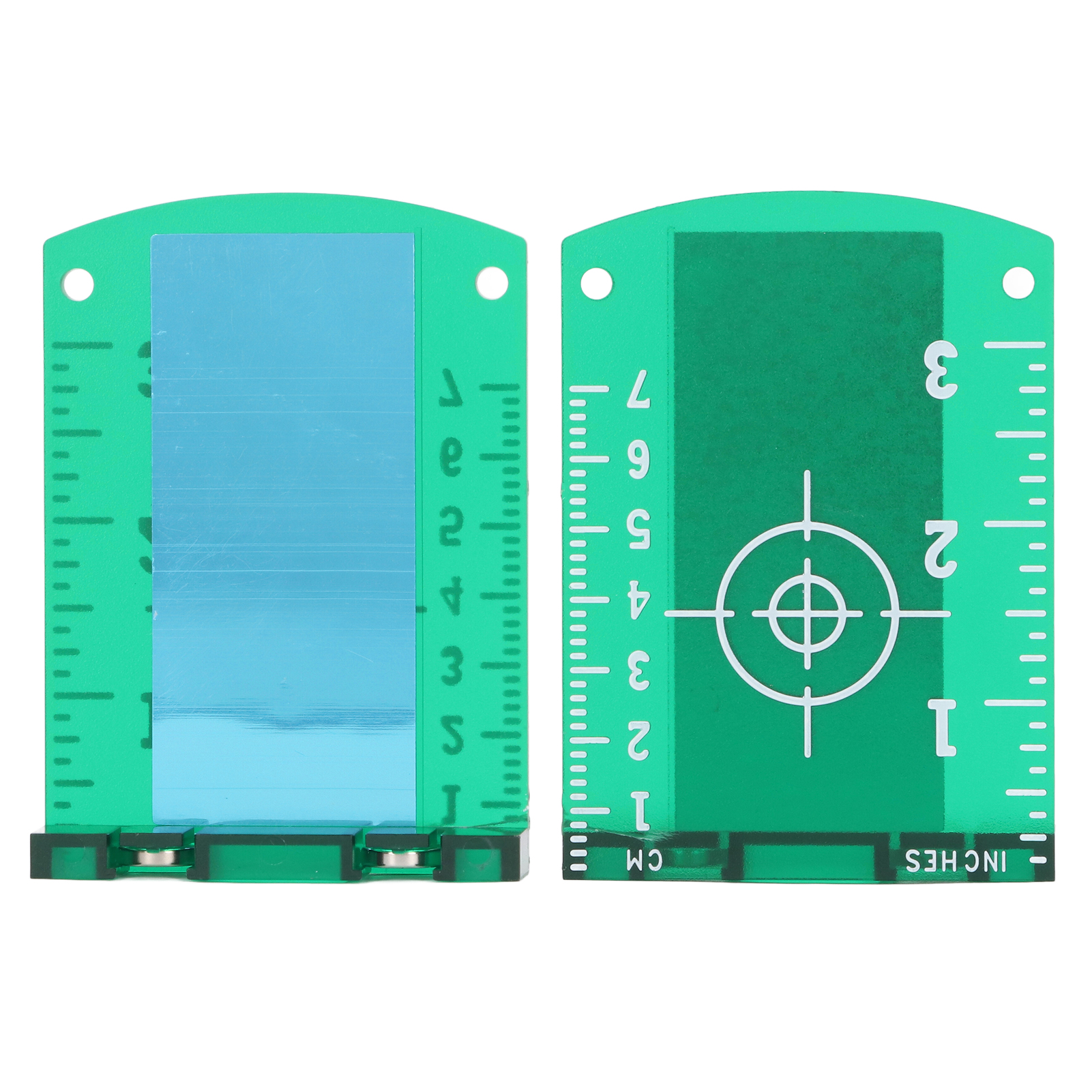 2-teiliges Magnetisches Abs-laserzielgerät, Wiederverwendbare Bodenvisierplatte Für Laser-nivelliergerät, Robuste Ersatzkarte