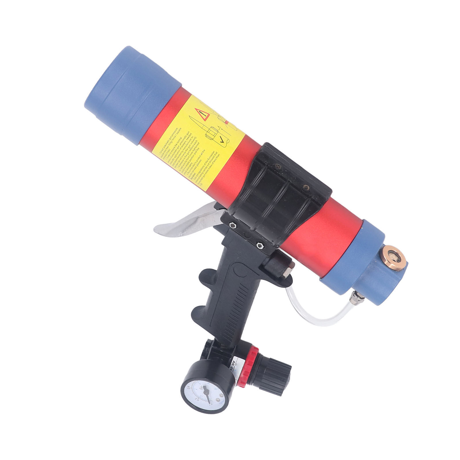310-ml-druckluft-kartuschenpistole, Glasklebepistole Mit Manometer, Druckluftkartuschenpistole, Professionelles Dichtungswerkzeug.