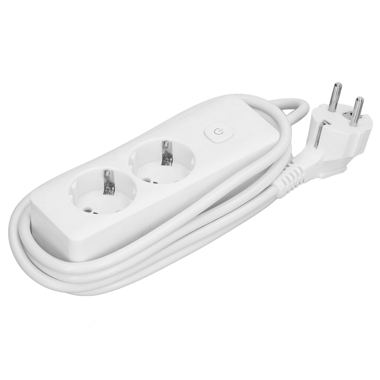 2200 W 10 A 2-fach Steckdosenleiste Mit Schalter, Anschlussdose, 250 V Eu-stecker, Sf008-2