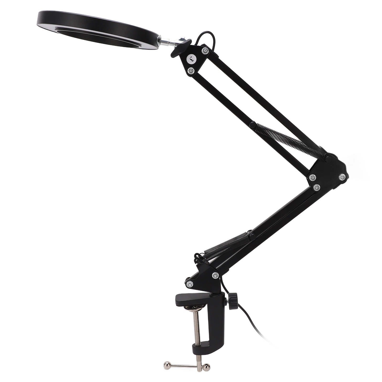 Led-schreibtischlampe Mit 5-facher Vergrößerung, Einstellbarer Helligkeit, Flexibler Klemme, Werkstattbeleuchtung Für Industrielle Reparaturen Und Präzisionsarbeiten.