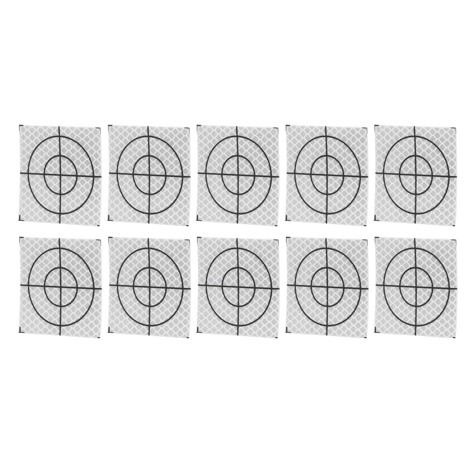 Packung Mit 50 Reflektierenden, Selbstklebenden Etiketten, 6 X 6 Cm, Für Totalstationsmessungen, 2,36 X 2,36 Zoll Retroreflektierendes Band