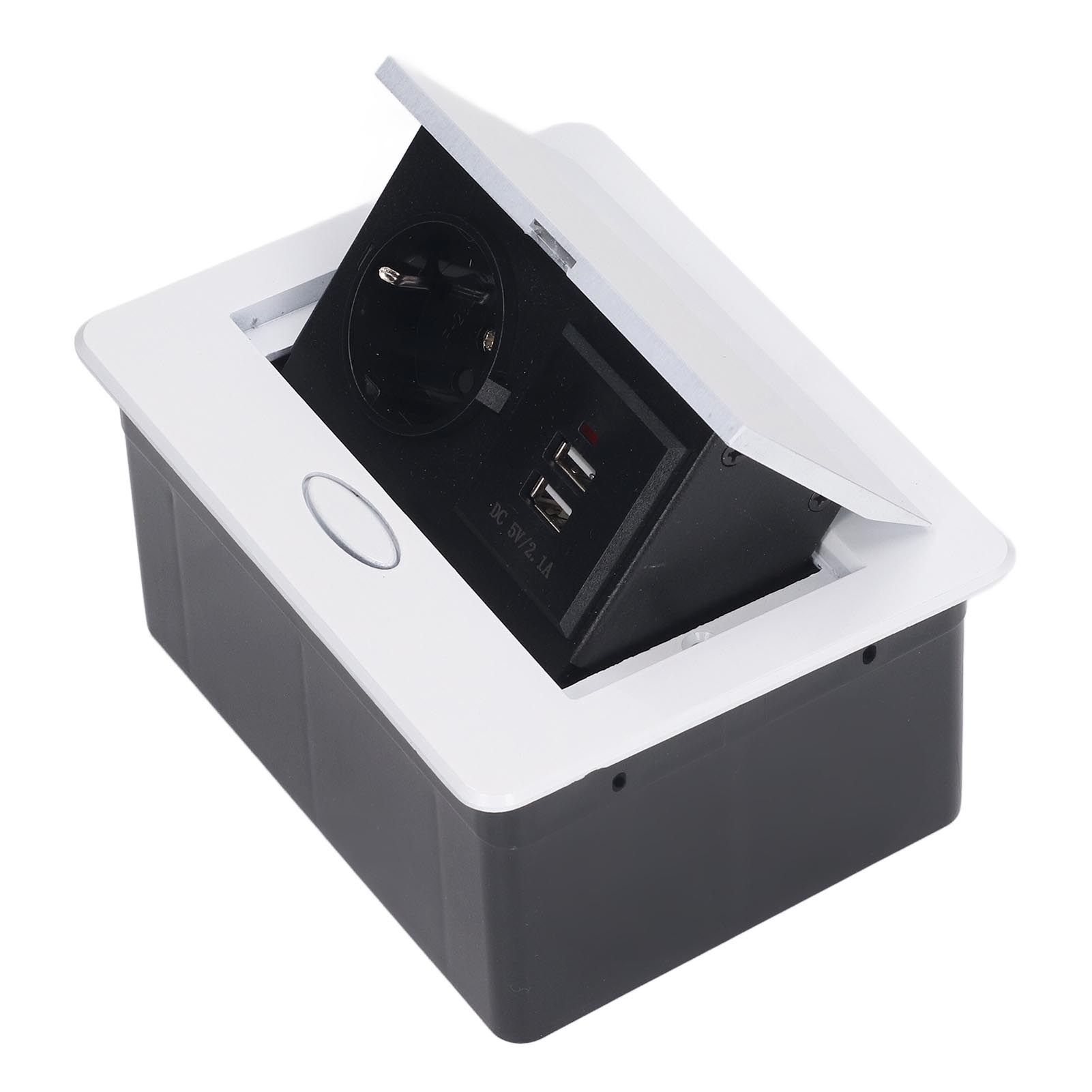 2500-w-eu-unterputzsteckdose (2p+e), 2 Usb-anschlüsse, Wasserdicht, Verdeckte Wandsteckdose, 250 V Wechselstrom, 16 A, Schnellladung