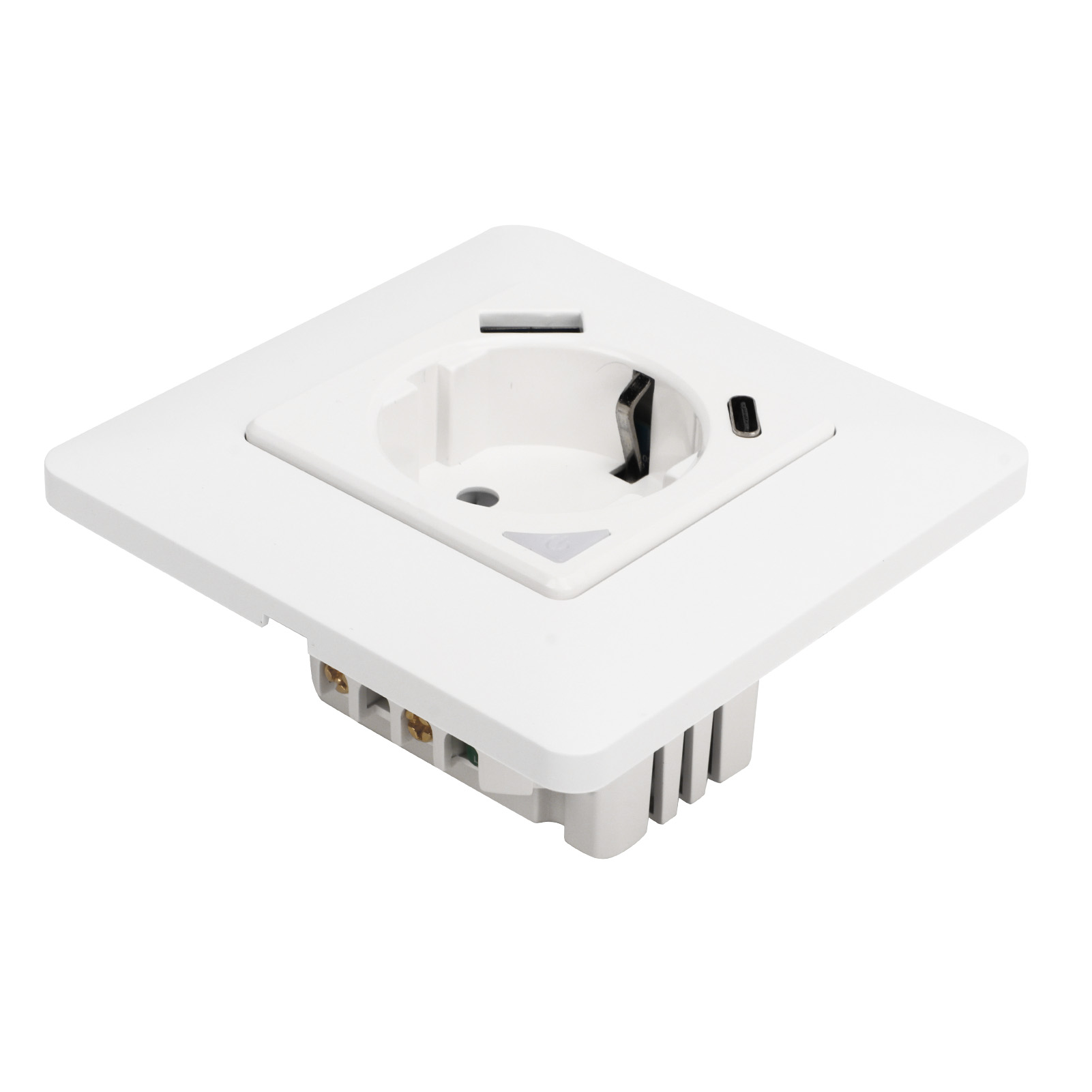 Intelligente Wlan-wandsteckdose, Vernetzte Steckdose Mit App-fernbedienung Und Schnelllade-usb-anschluss, Kompatibel Mit 100–240 V, Fernbedienung