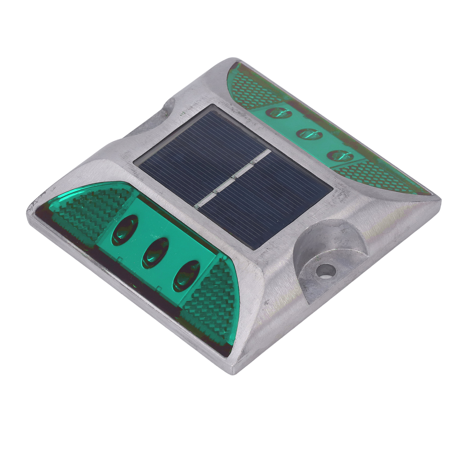 Solarbetriebene Pollerleuchte Aus Aluminiumlegierung Für Einfahrten, Gehwege, Treppen Und Den Außenbereich, Wasserdicht (ip68), Umweltfreundliche Straßenmarkierung, Sicherheitsbeleuchtung