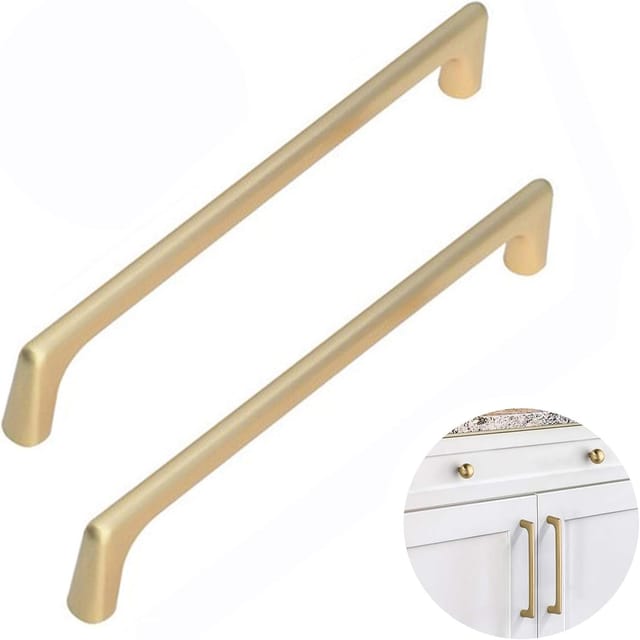 tiradores de latón cepillado para cajón de cocina, tiradores para muebles, herrajes modernos para cocina, dormitorio y armario, distancia entre ejes