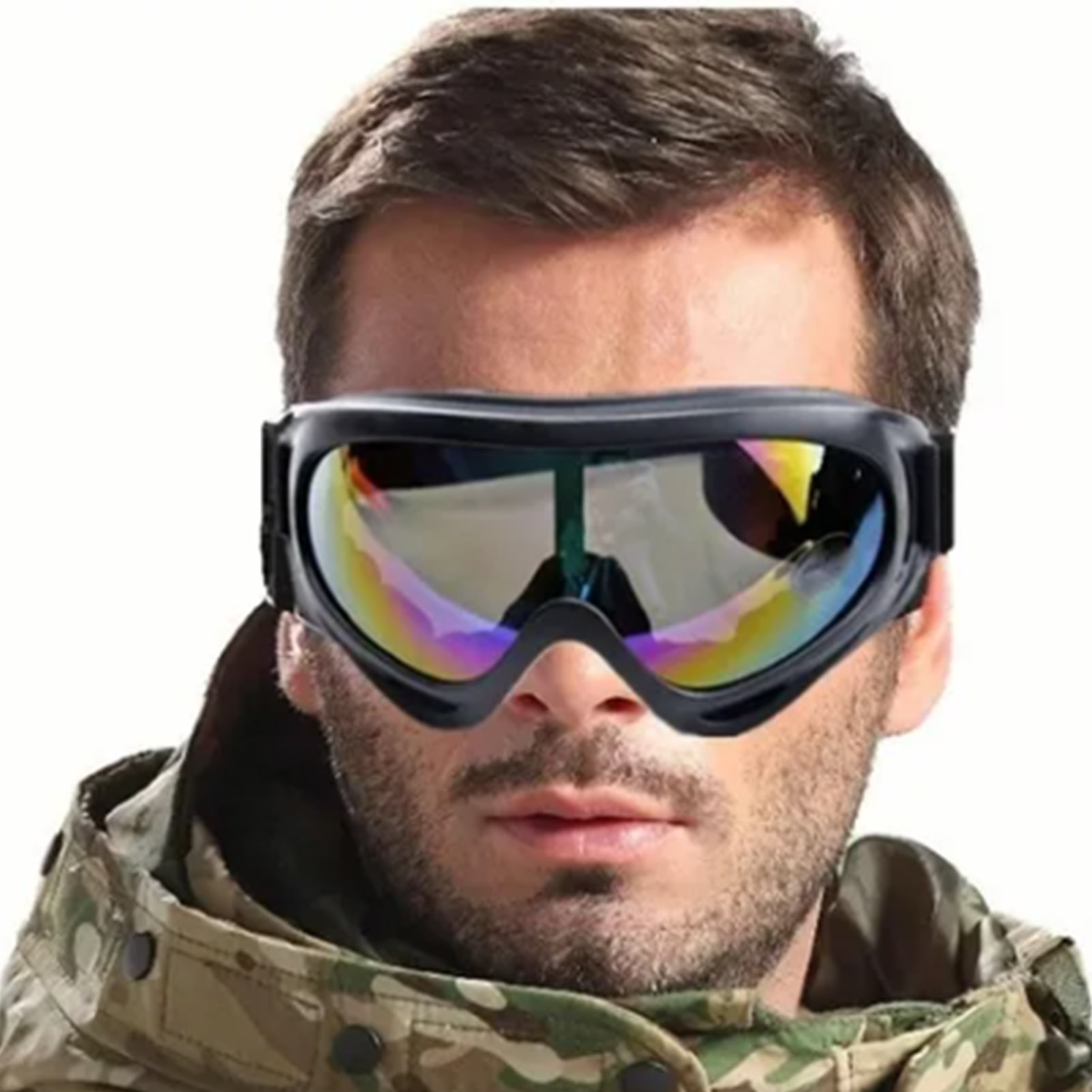 Winddichte Motorradbrille, Gesichtsschutz Für Den Außenbereich, Langlauf, Skifahren, Sport, Gesichtsschutz, Sonnenbrille.