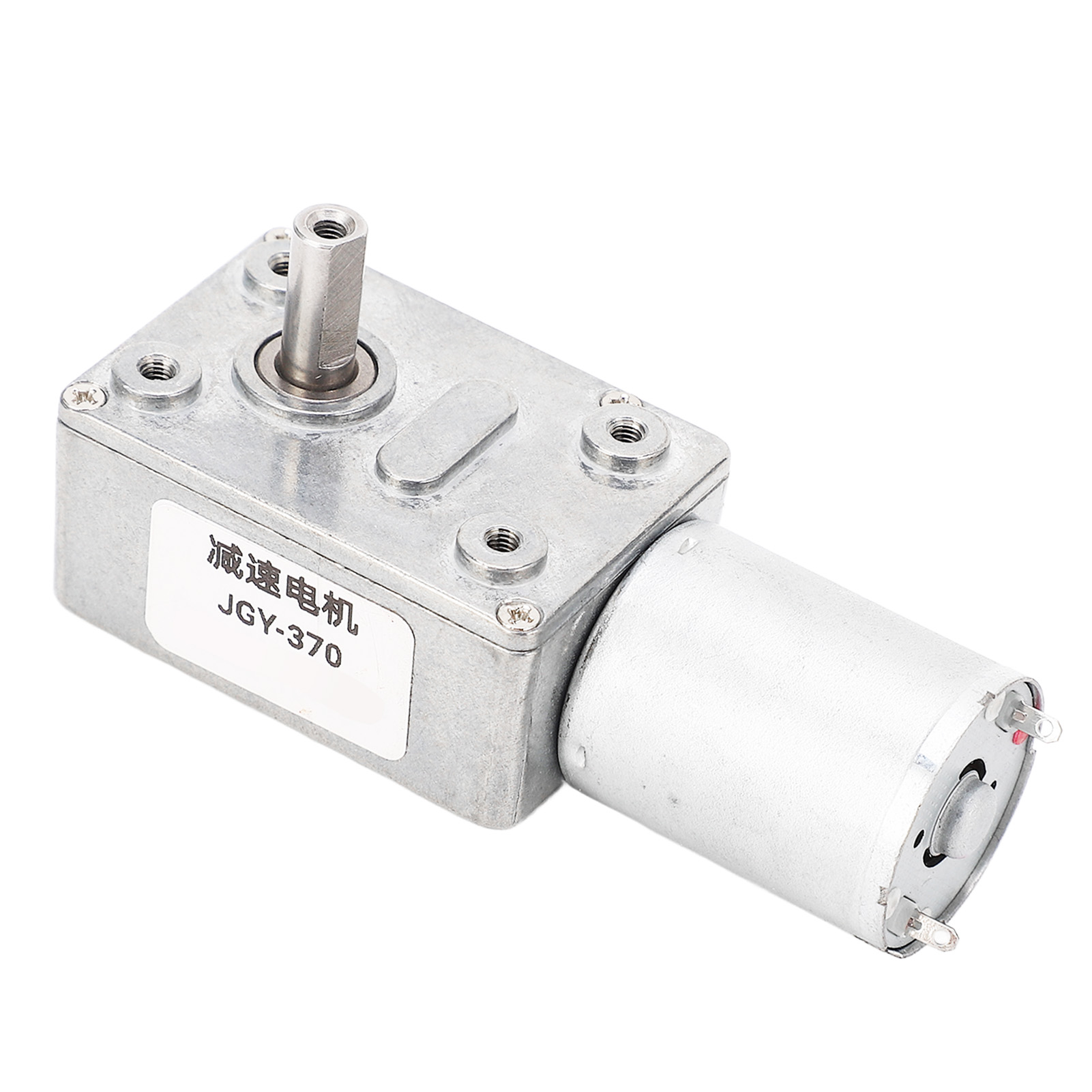 24-v-gleichstrom-schneckengetriebemotor, 30 U/min, Drehmoment 4–25 Kg·cm, 12-mm-welle, Reversibel, Selbsthemmend, Mit Montagefuß